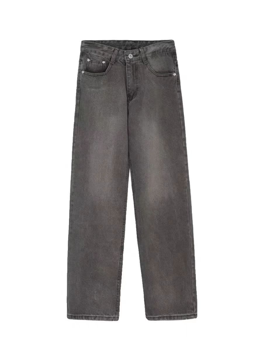 Japanese Brand × Jean Washed and Aged Black and Gray Relaxed Jeans Size US 30 / EU 46 - 5 Thumbnail
