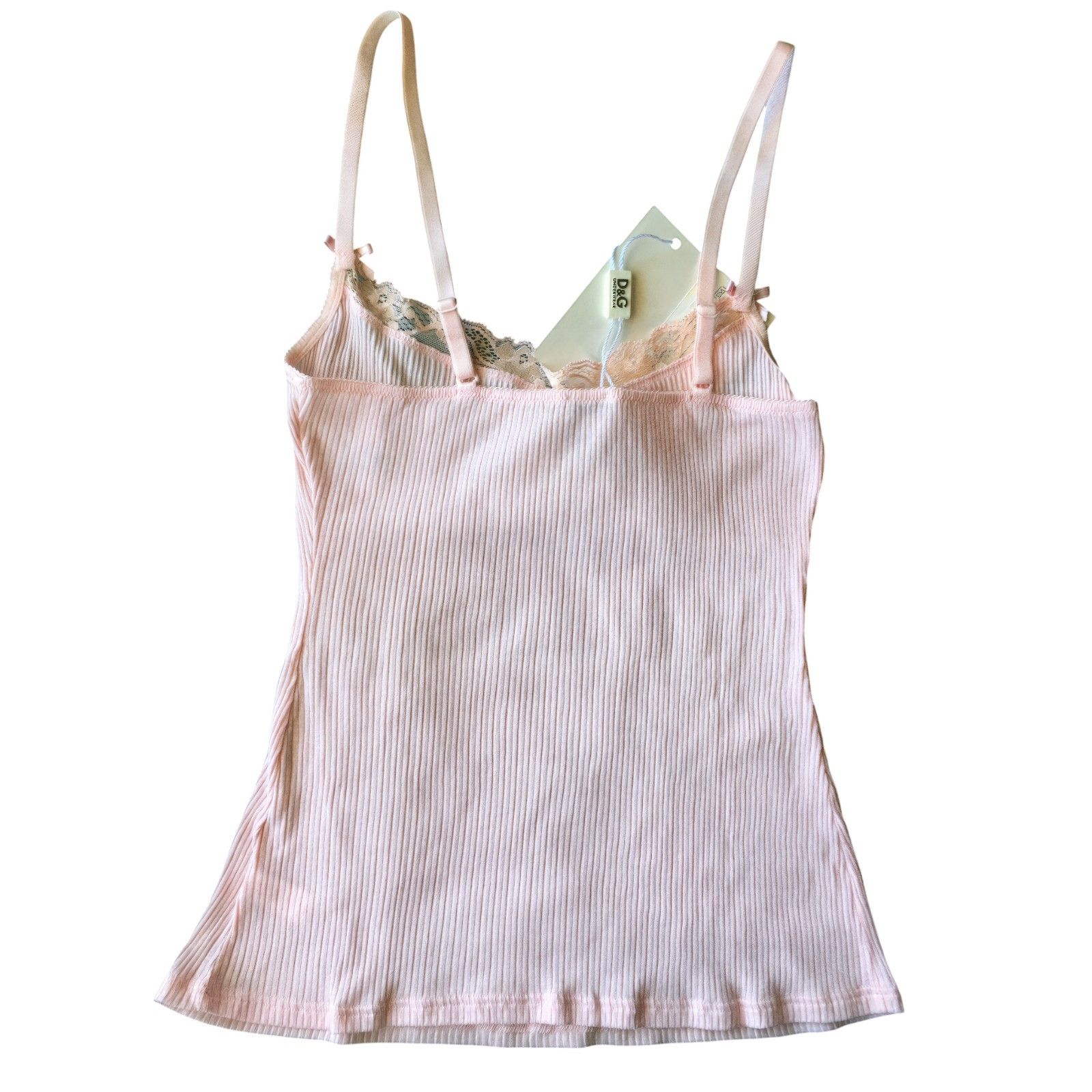 Dolce & Gabbana D&G Pink Cami NWT Y2K Coquette Fruit Embroidered Archival Size M / US 6-8 / IT 42-44 - 2 Thumbnail