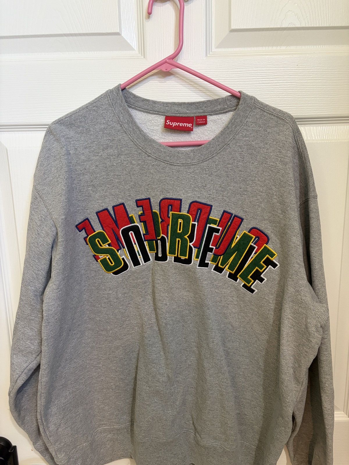 Supreme Stacked Crewneck | Grailed