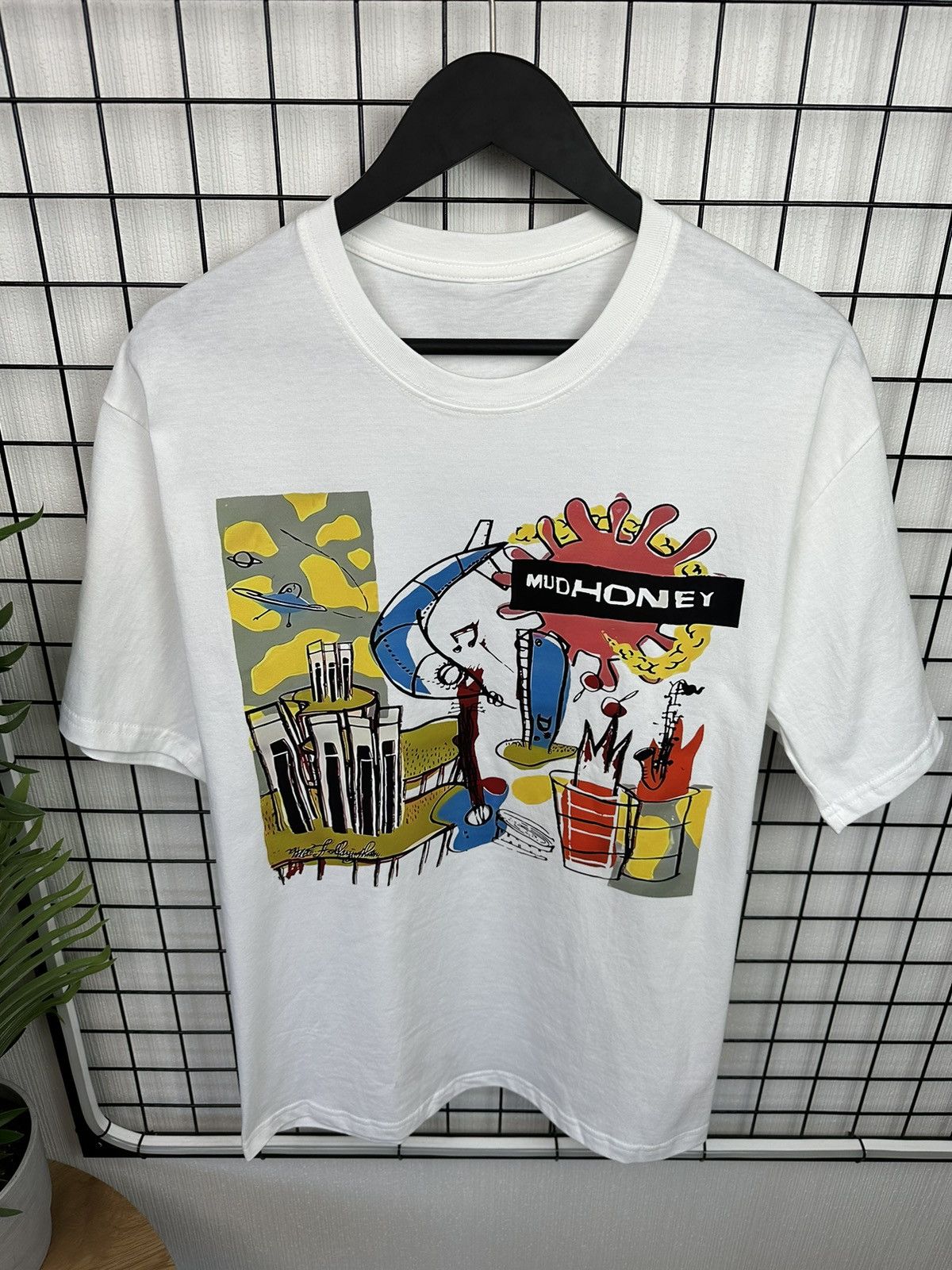 Band Tees × Vintage Mudhoney Rocket TShirt Band tee Men White L Size US L / EU 52-54 / 3 - 4 Thumbnail