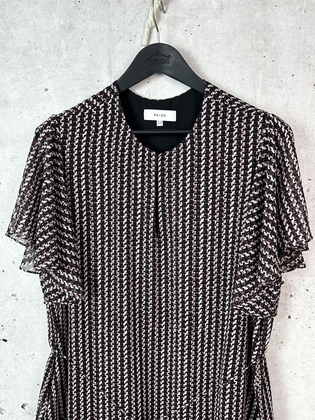 Reiss Reiss Anna Short Sleeve Multicolor Midi Length Dress Size XL / US 12-14 / IT 48-50 - 2 Thumbnail