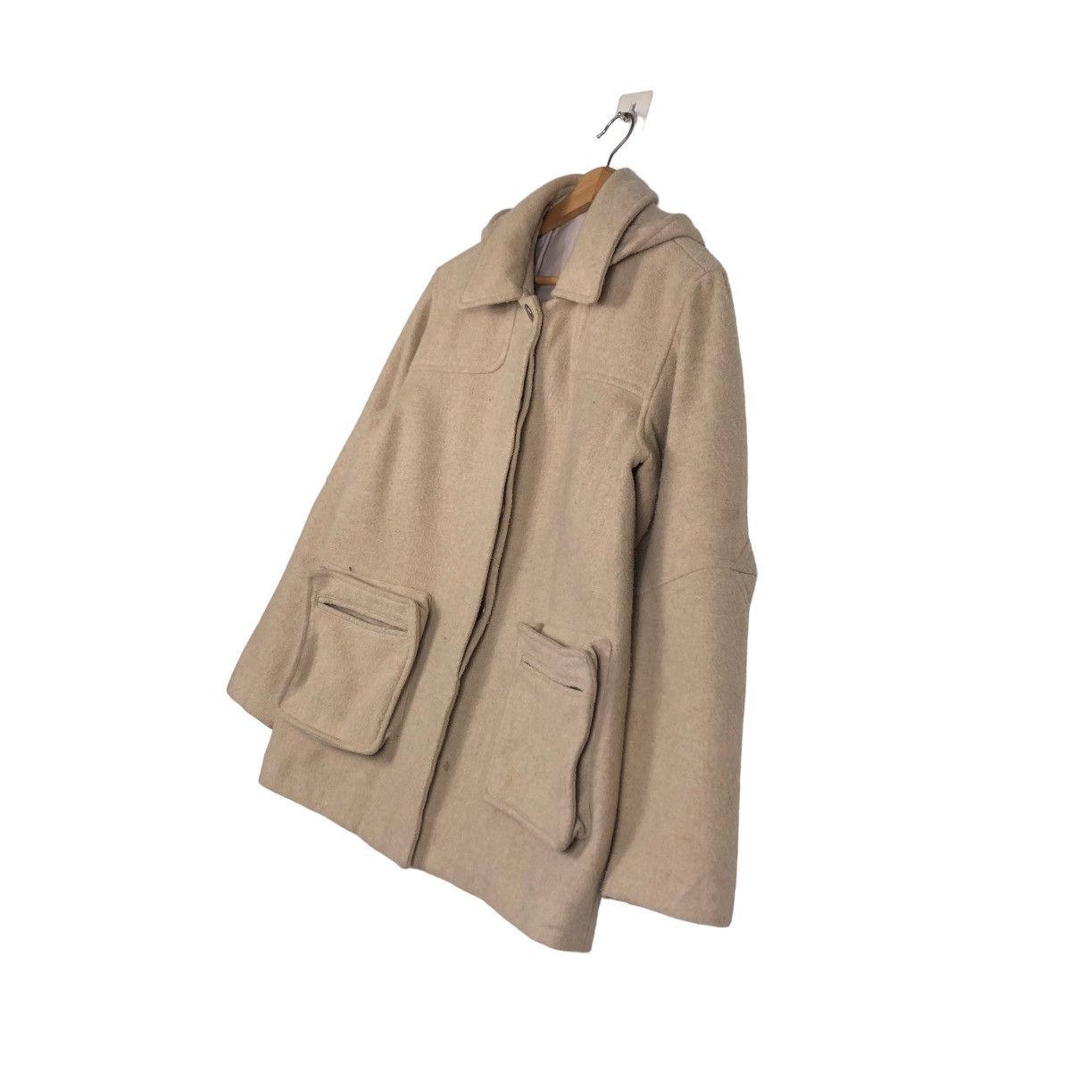Japanese Brand × Vintage 📌PILE OF TRASH WOOL BIKER JACKET 3D POCKET Size US M / EU 48-50 / 2 - 3 Thumbnail