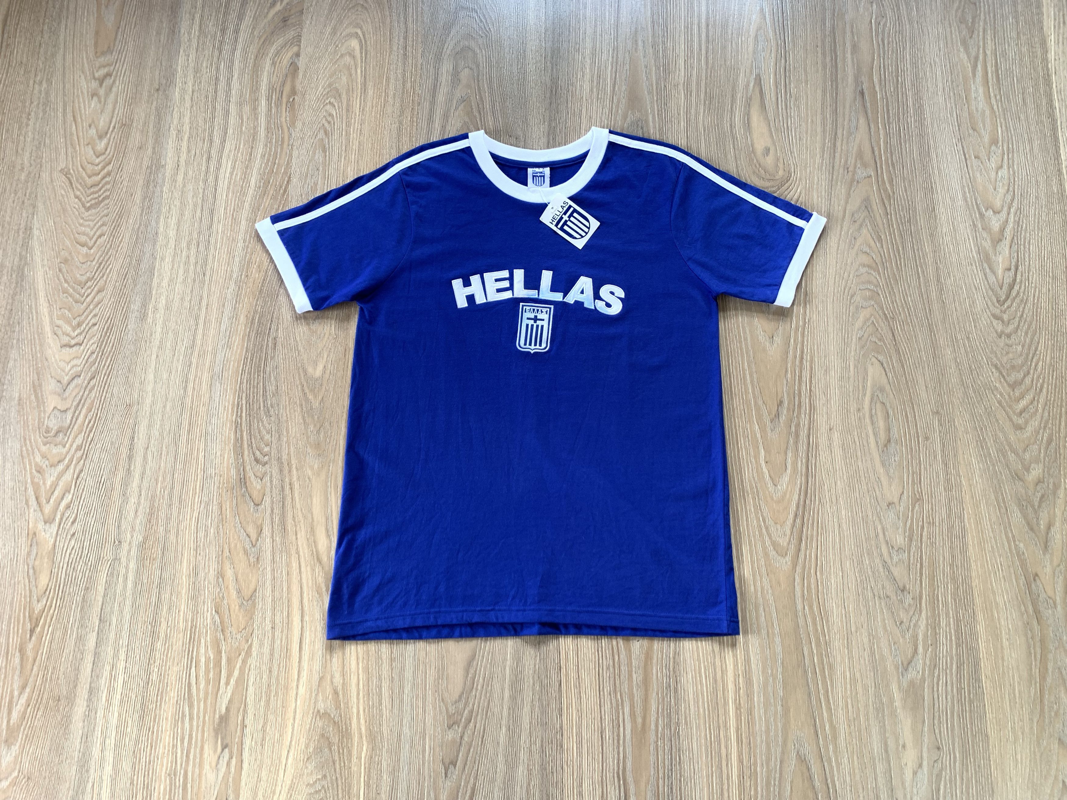 Vintage Rare Hellas Greece Spellout Cotton T Shirt Size US L / EU 52-54 / 3 - 1 Thumbnail