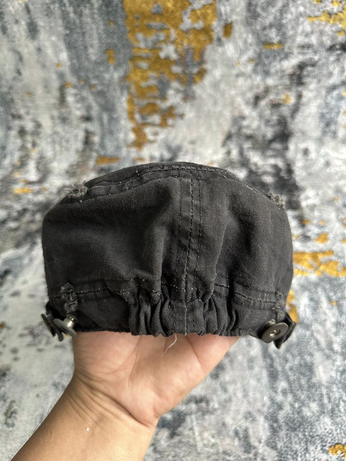 KMRii CRAZY FADED JAPANESE STUDDED DISTRESSED CAP Size ONE SIZE - 4 Thumbnail