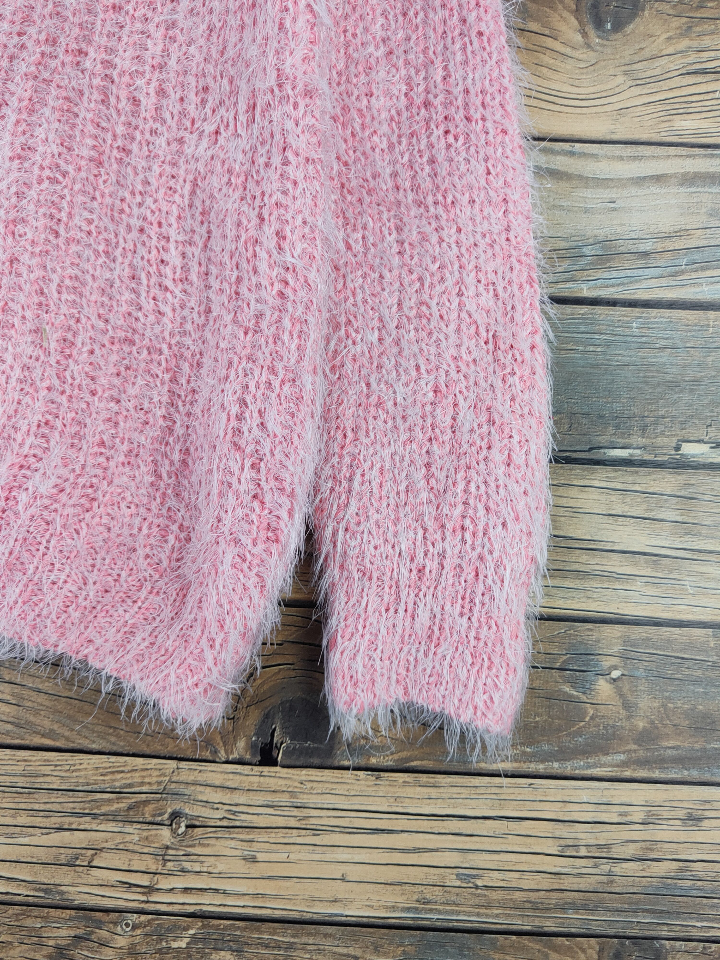 Japanese Brand × Vintage Japanese Brand Pink Shag Shaggy Fur Mohair Knitwear #W2126 Size M / US 6-8 / IT 42-44 - 6 Thumbnail