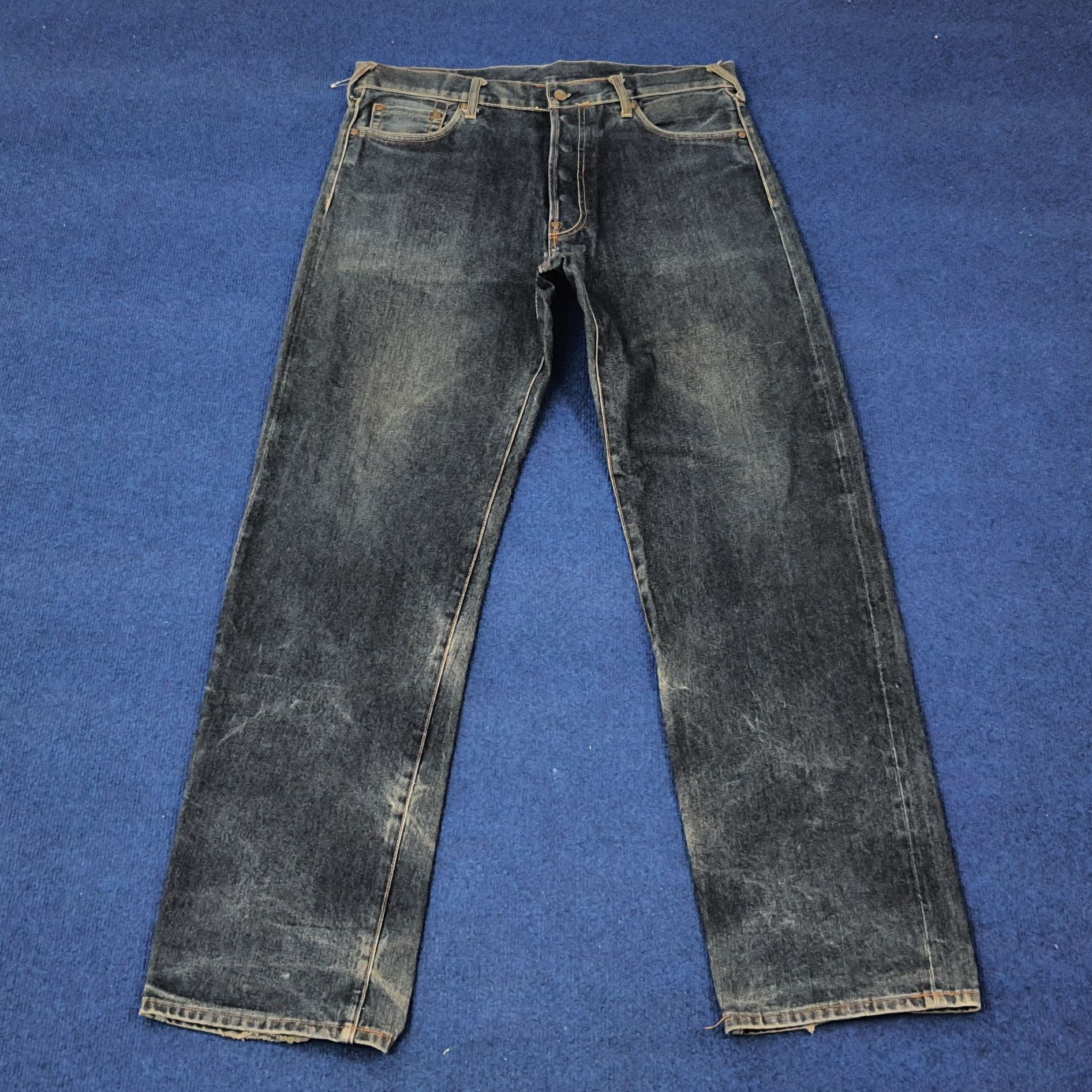 Japanese Brand × Vintage Vintage Evisu Salvadge Japan Custom Daicock Jeans C217N24 Size US 36 / EU 52 - 4 Thumbnail