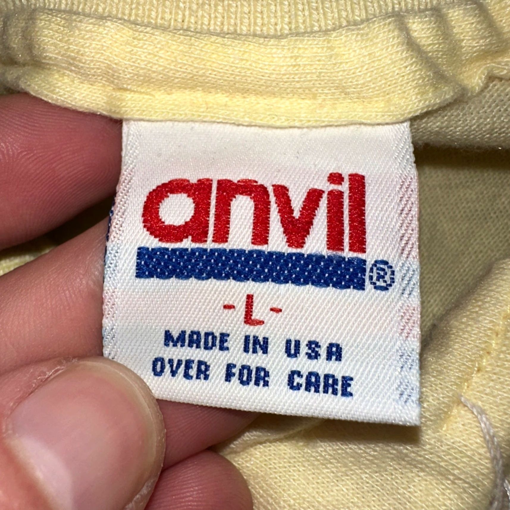 Anvil VINTAGE Anvil Goodguys Polo T Shirt Shirt Men L Yellow Cars 70s 80s 90s Corvette Hot Rods Vintage Theme Size US L / EU 52-54 / 3 - 7 Thumbnail