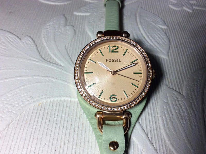 Fossil Fossil Women's Georgia green Watch with two leather braclete Size ONE SIZE - 7 Thumbnail