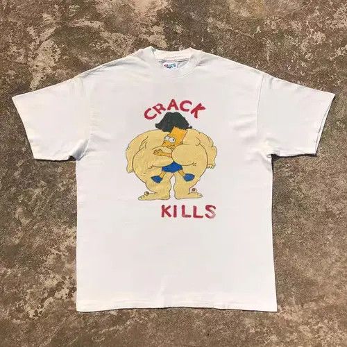 Japanese Brand × Vintage Casual washed retro cartoon print t-shirt Size US M / EU 48-50 / 2 - 3 Thumbnail