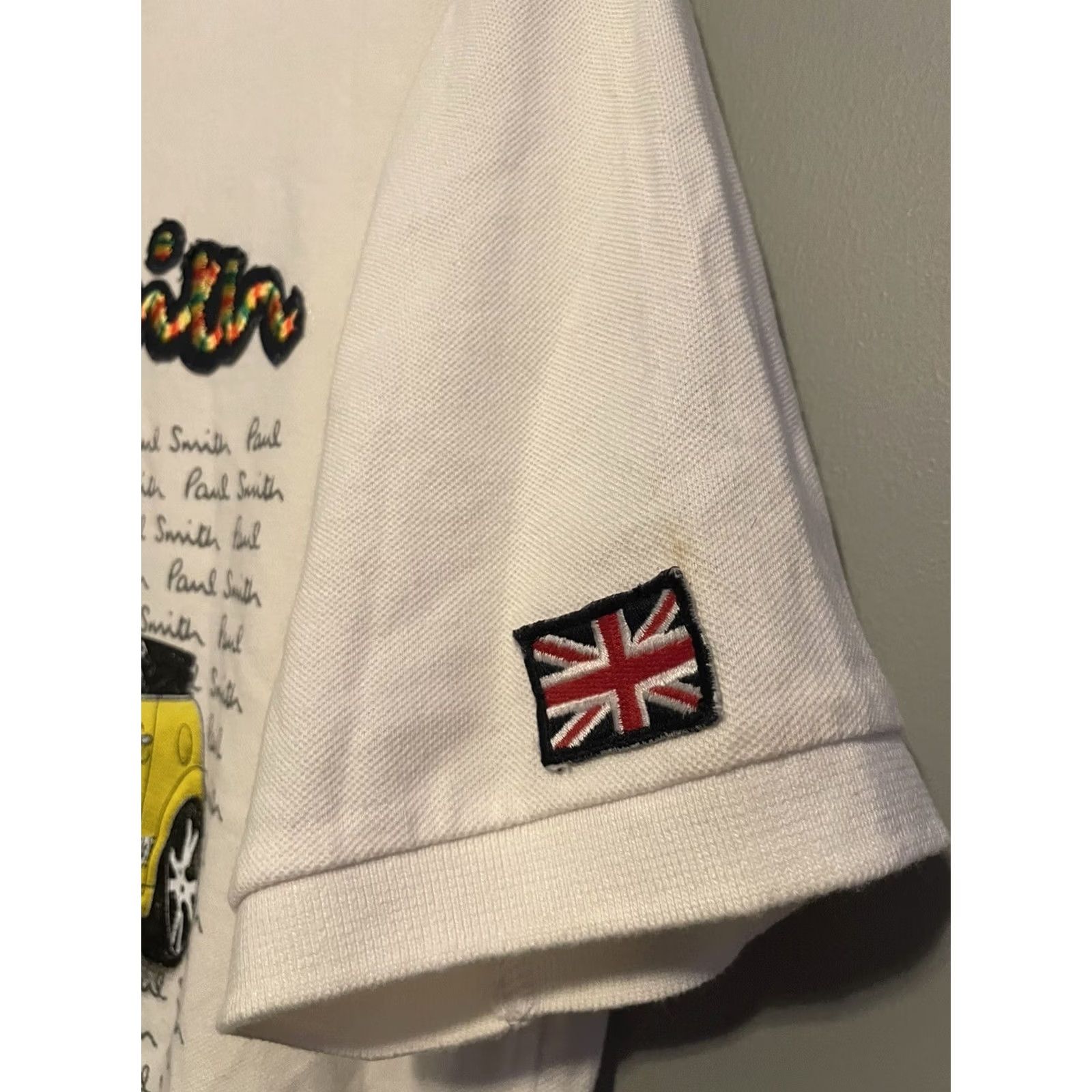 Paul Smith VINTAGE Paul Smith Mini Cooper Polo Shirt Mens XL White Embroidered B123 Size US XL / EU 56 / 4 - 3 Thumbnail
