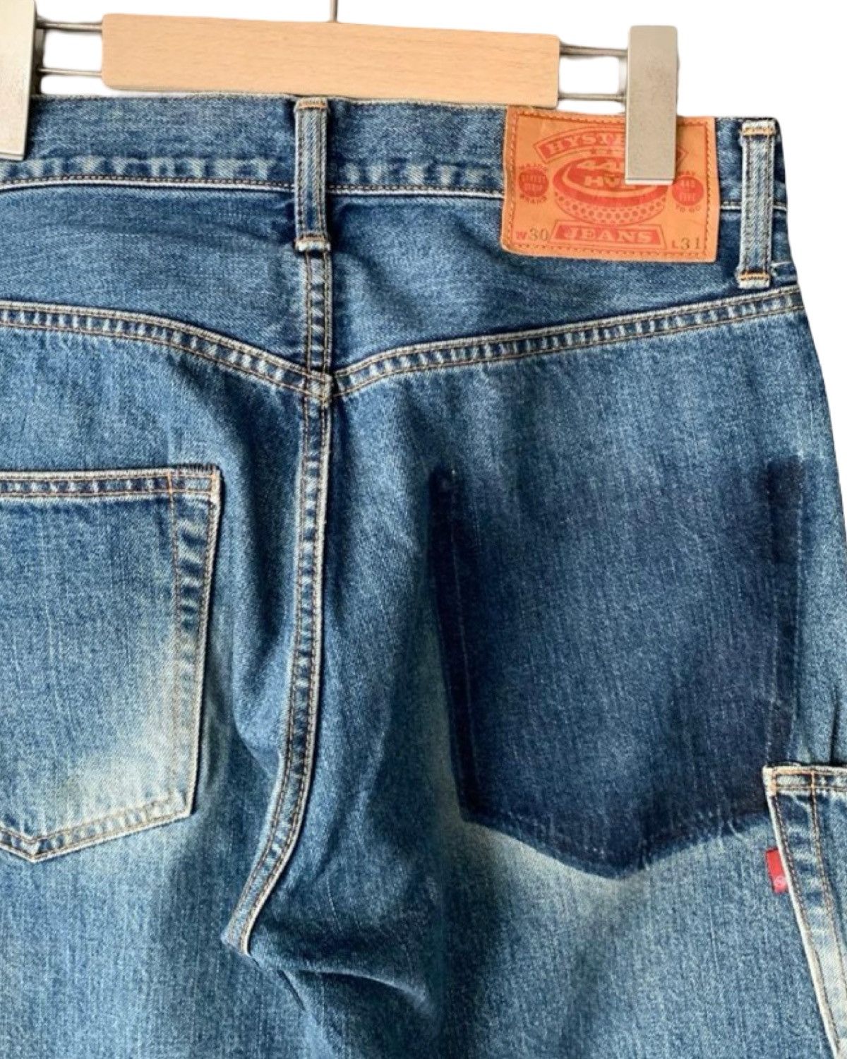 Hysteric Glamour Patch Work Reconstructed Selvedge Japanese Denim Jeans Size US 30 / EU 46 - 6 Thumbnail