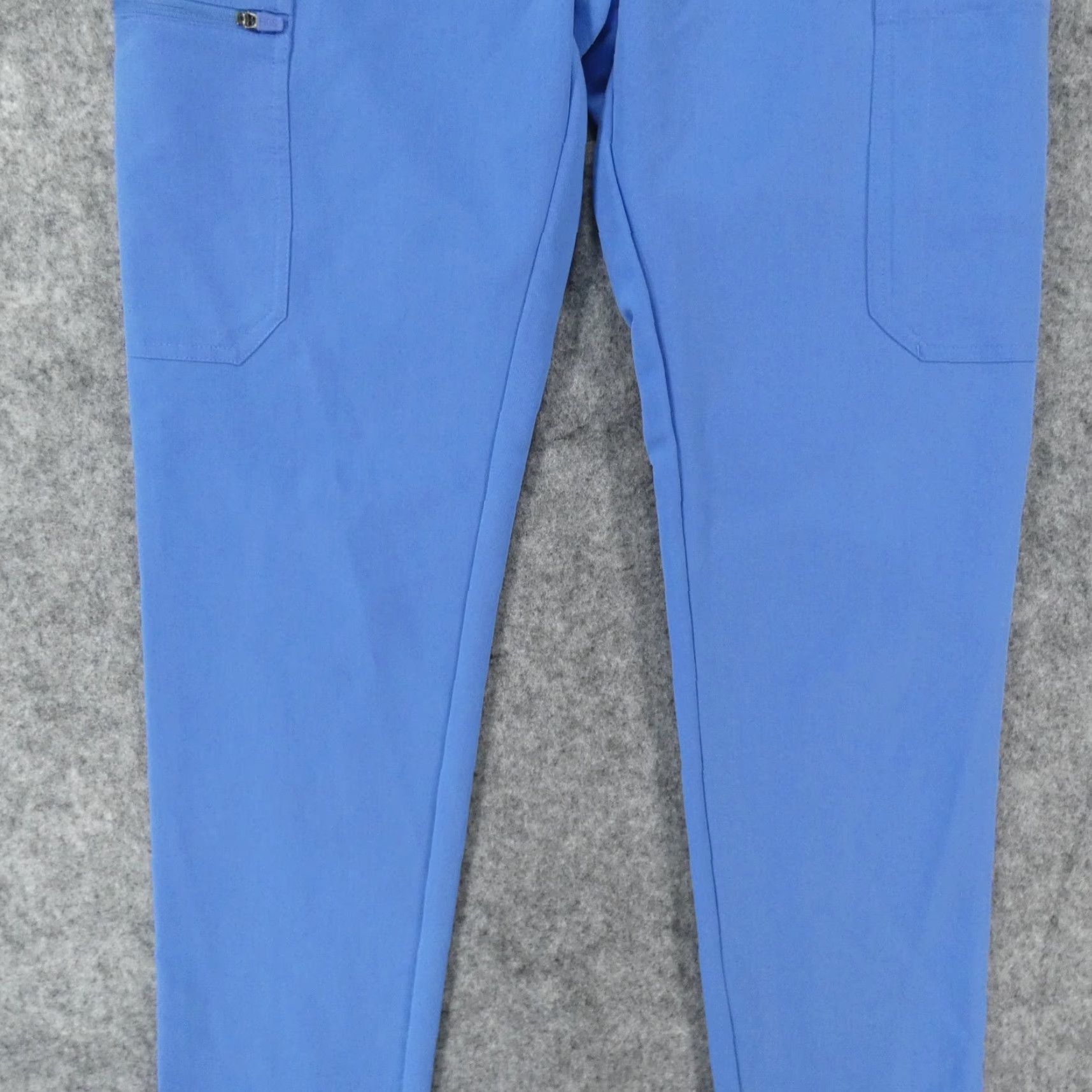 Vintage FIGS Scrub Pants Womens XS Blue w Drawstring Technical Collection Size 26" / US 2 / IT 38 - 4 Thumbnail