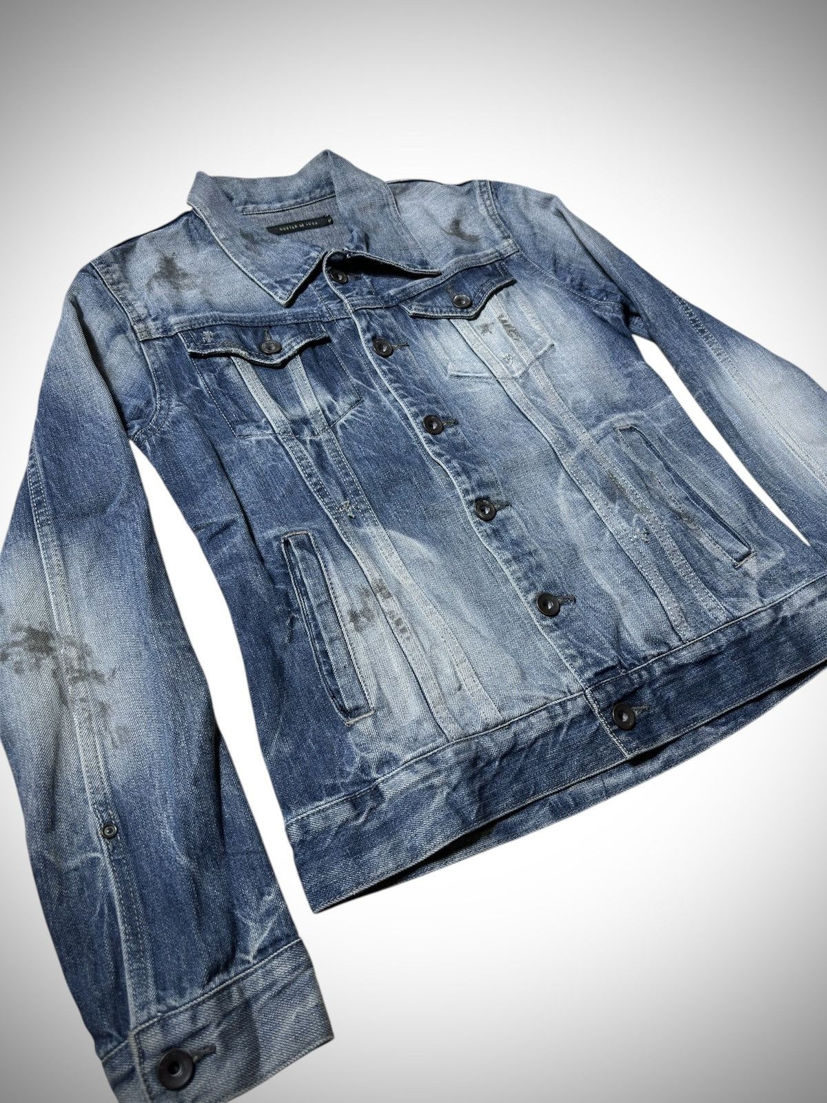 GOSTAR DE FUGA Gostar de Fuga Distressed Denim Jacket Size US S / EU 44-46 / 1 - 2 Thumbnail