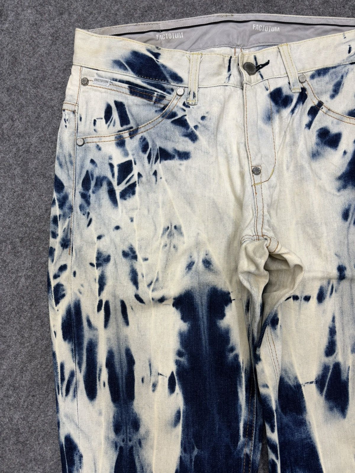 FACTOTUM Vtg FACTOTUM AGITPUNKT KojiUdo Rock&Roll Style Denim F677 Size US 32 / EU 48 - 4 Thumbnail