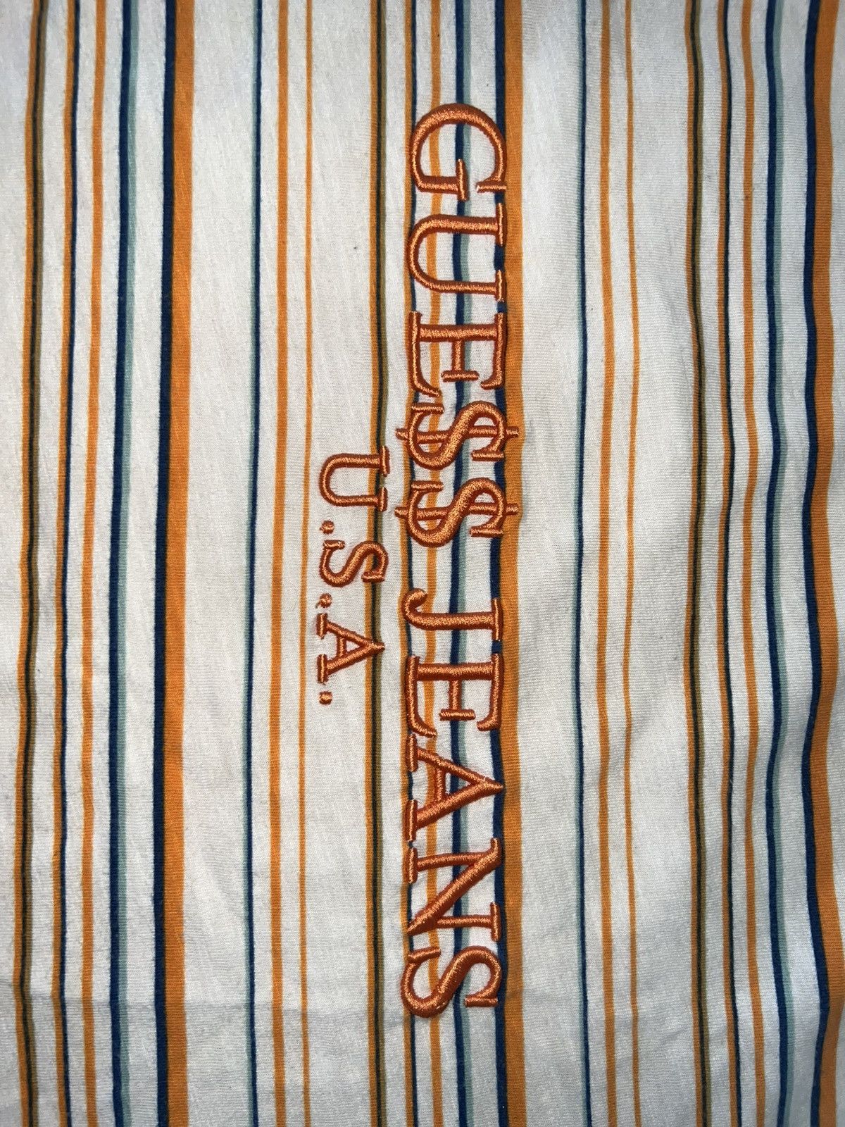 Guess GUESS ASAP STRIPED ORANGE L/S L Size US L / EU 52-54 / 3 - 3 Thumbnail