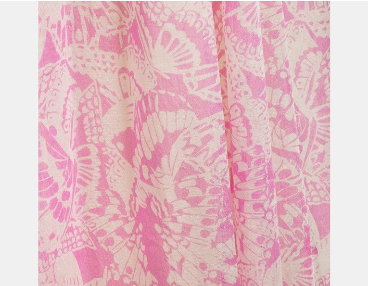 Dior o1w1db10225 411J33A37 Midi Skirt in Pink & White Size 26" / US 2 / IT 38 - 3 Thumbnail