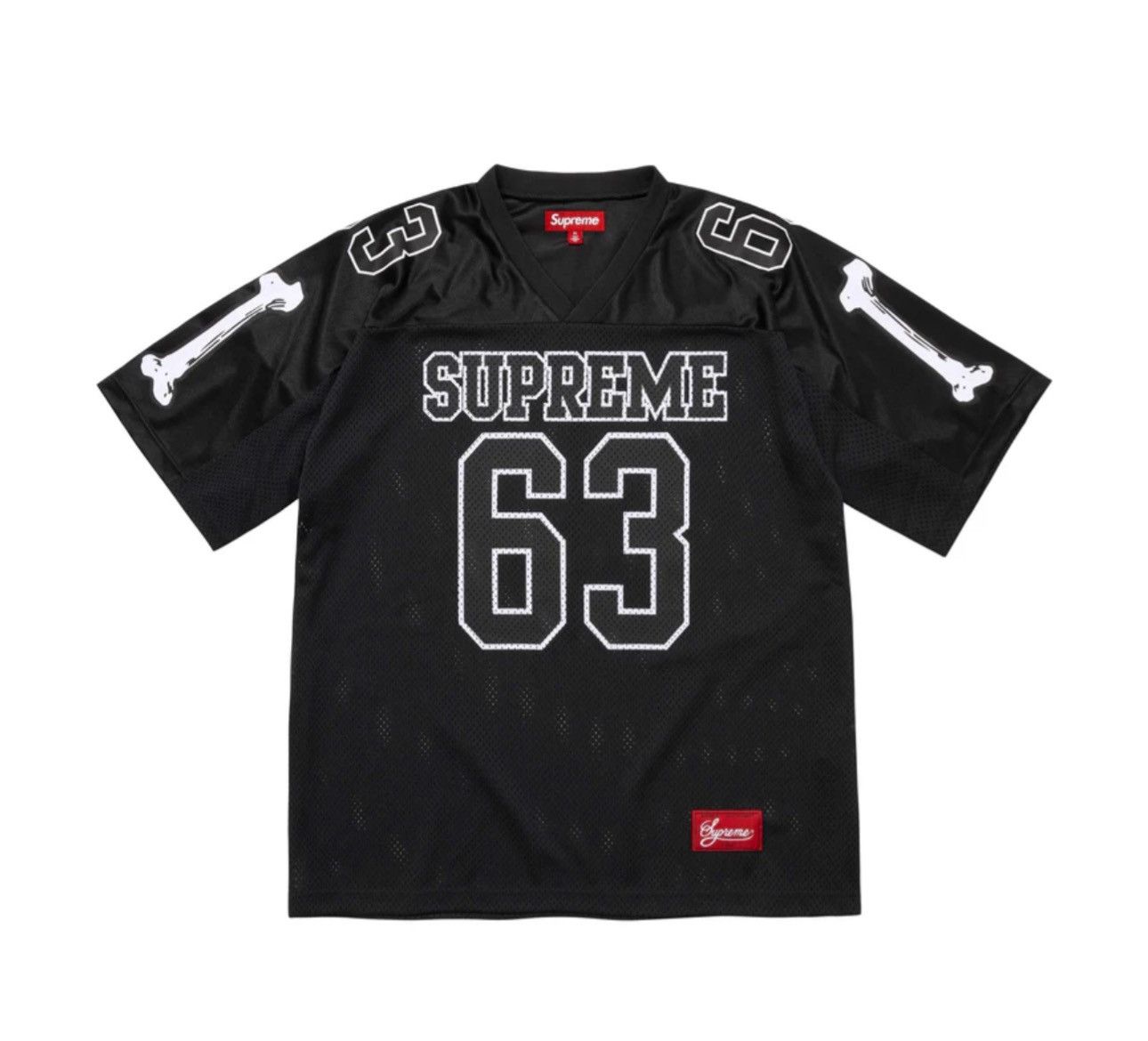 Supreme Bones Football Jersey Black Large INHAND
