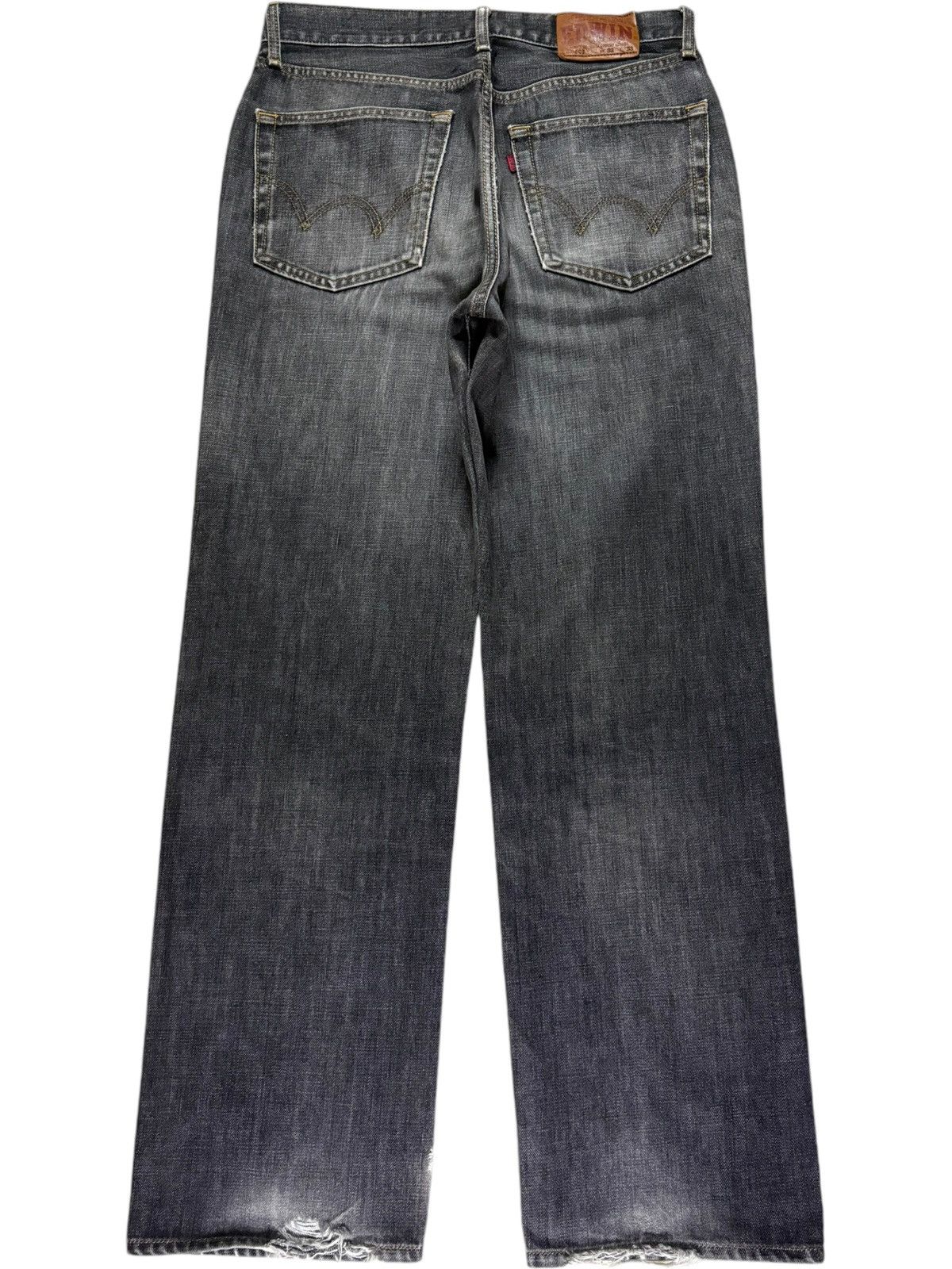 Edwin Vintage Japanese Edwin Painted Wash Distressed Baggy Jeans Size US 32 / EU 48 - 2 Thumbnail