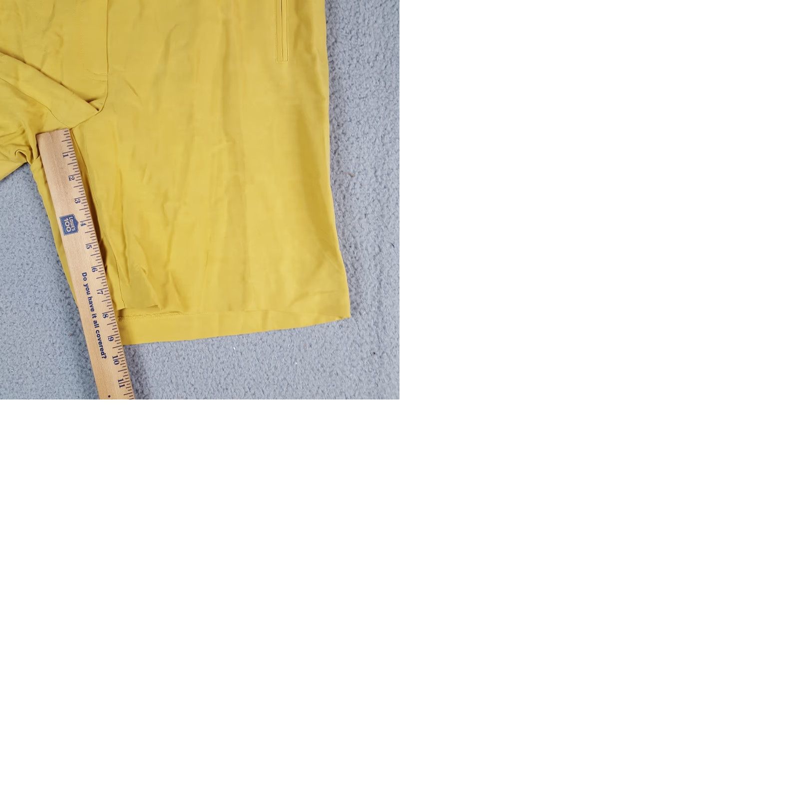 Vintage Y2K Yellow Breathable Linen Golf Chinos Size 14 Preppy Tennis Bermuda Shorts VTG Size 36" / US 14 / IT 50 - 9 Thumbnail