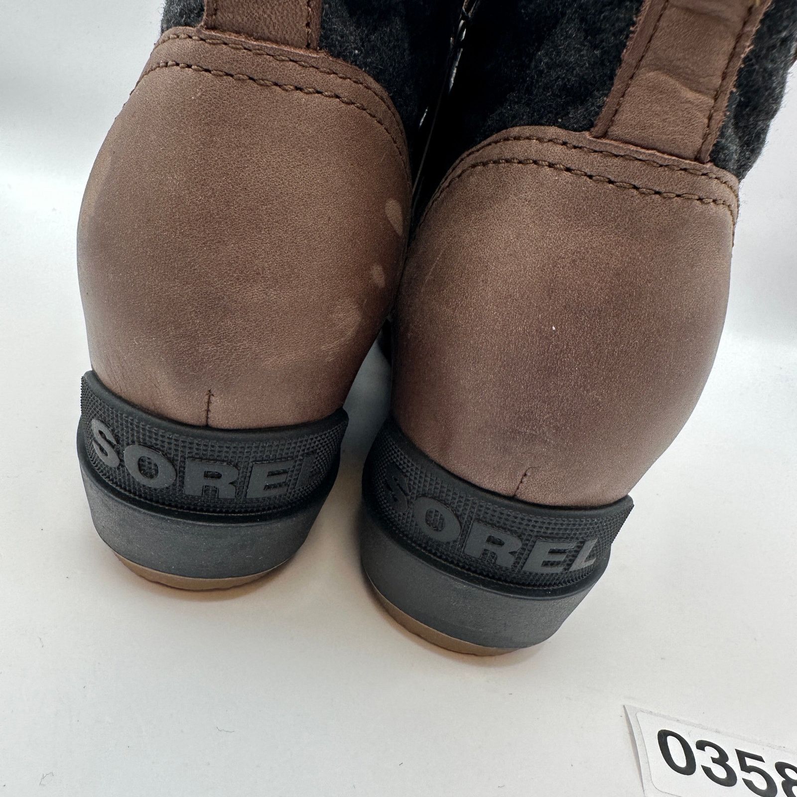 SOREL SOREL Women's 11 Evie II Lace Plus WP Tobacco/Black Boots Size US 11 / IT 41 - 8 Thumbnail