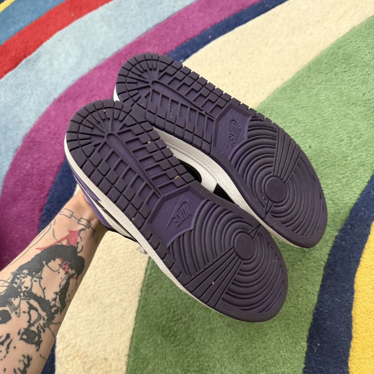 Jordan Brand Jordan 1 Low Court Purple Size US 10 / EU 43 - 3 Thumbnail