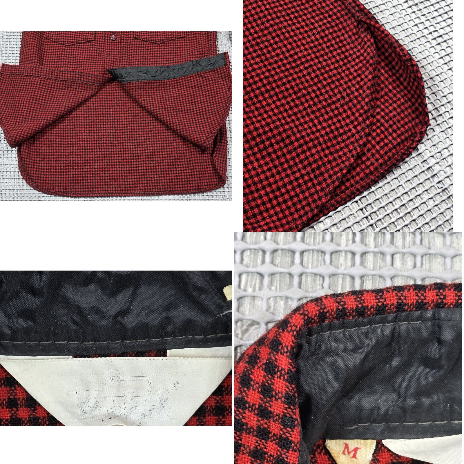 Vintage VINTAGE Woolrich Wool Shirt Mens Long Sleeve M Flannel Red Black Plaid Button Up USA Size US M / EU 48-50 / 2 - 8 Thumbnail
