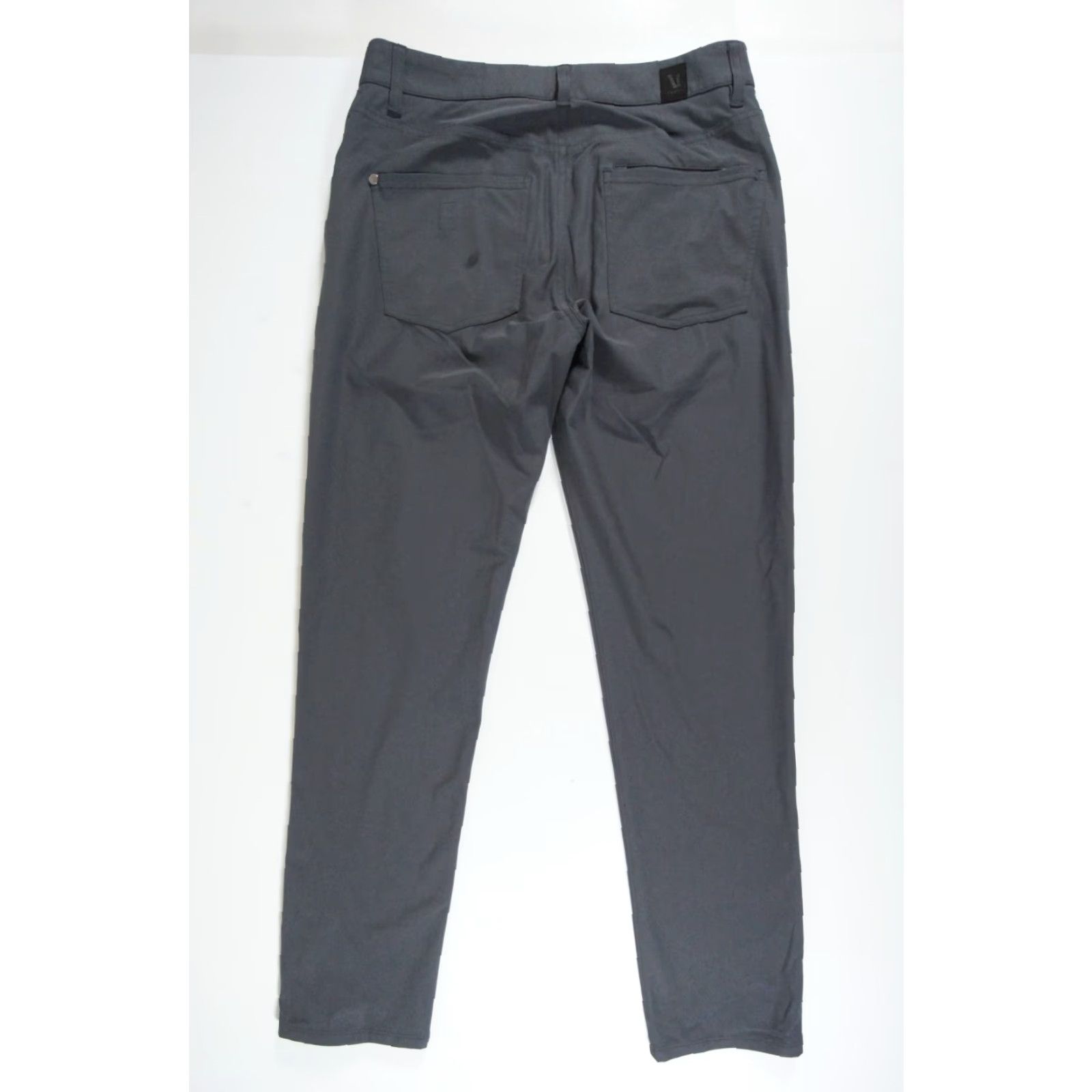Vuori Vuori Mens Pants 30 Gray Chino Athletic Slim Fit Flat Front Tapered Outdoor Casual Dark Stains Noted Mens Size US 30 / EU 46 - 6 Thumbnail