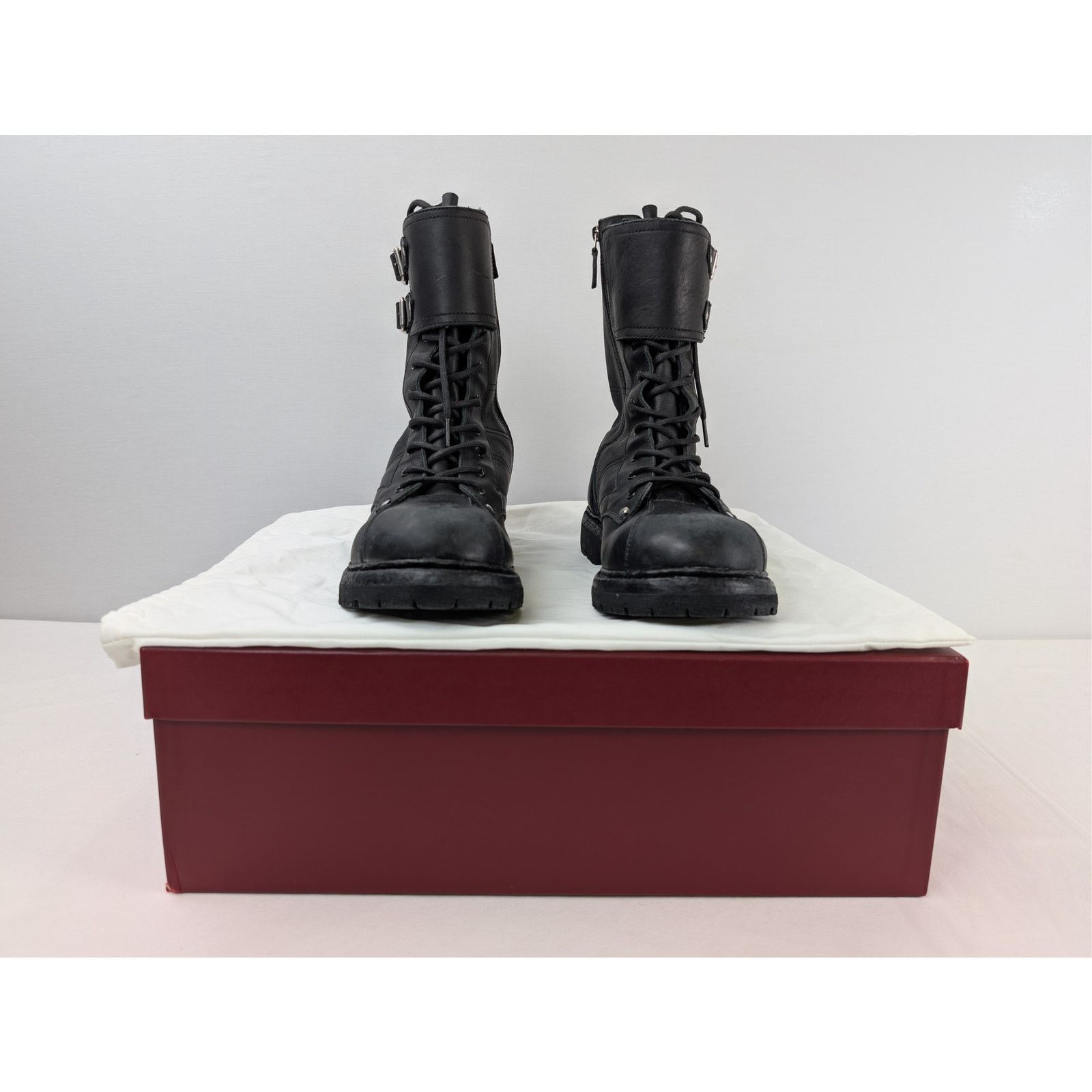 Gucci o1rshd1 Watch Calf Boots in Black Size US 12.5 / EU 45-46 - 16 Thumbnail