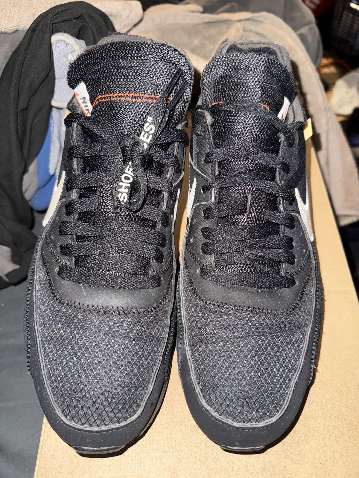 Nike × Off-White Nike x Off-White Air Max 90 Black 10.5 Size US 10.5 / EU 43-44 - 15 Thumbnail