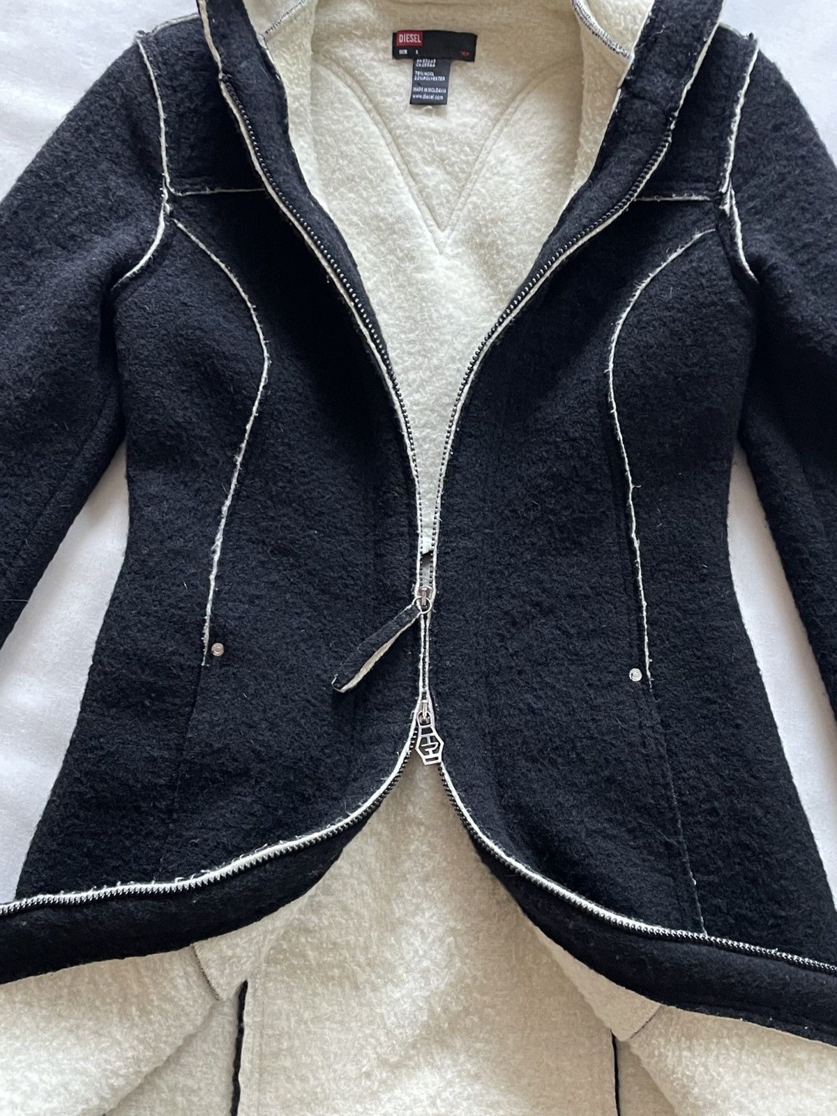 Diesel Diesel Avant Garde Vintage Wool Coat Ann Demeulemeester styl Size S / US 4 / IT 40 - 10 Thumbnail