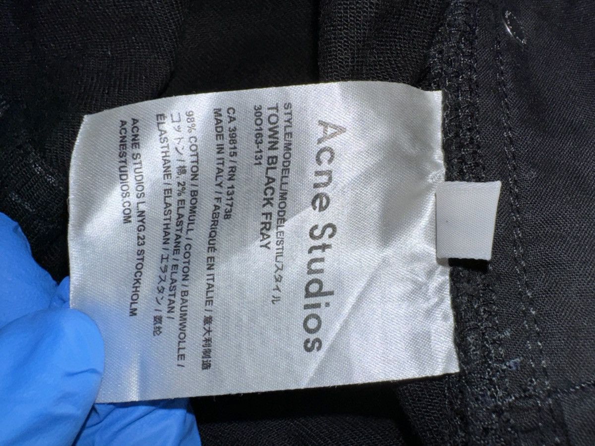 Acne Studios Acne Studios Town Black Fray Black Denim Jeans Size US 34 / EU 50 - 13 Thumbnail