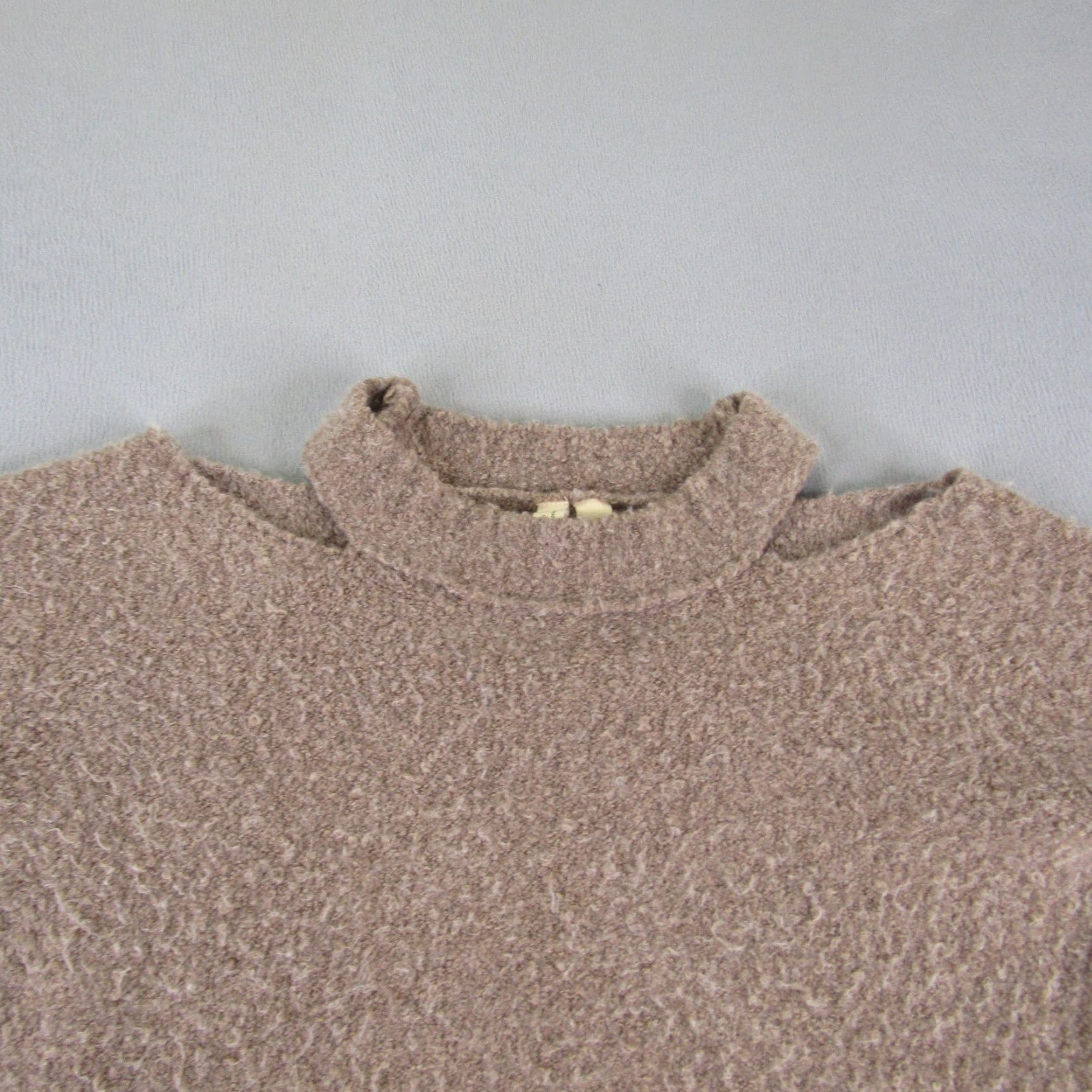 Anthropologie Anthropologie Moth Sweater Women XS Brown Cold Shoulder Merino Wool Alpaca Blend Size XS / US 0-2 / IT 36-38 - 2 Thumbnail