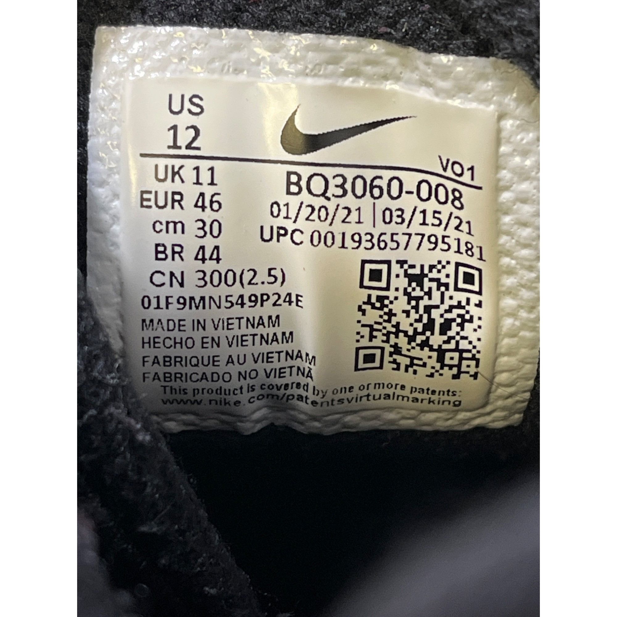 Nike Nike Kyrie Flytrap 3 Mens Black Mid Top Sneakers Size 12 SKU Size US 12 / EU 45 - 7 Thumbnail