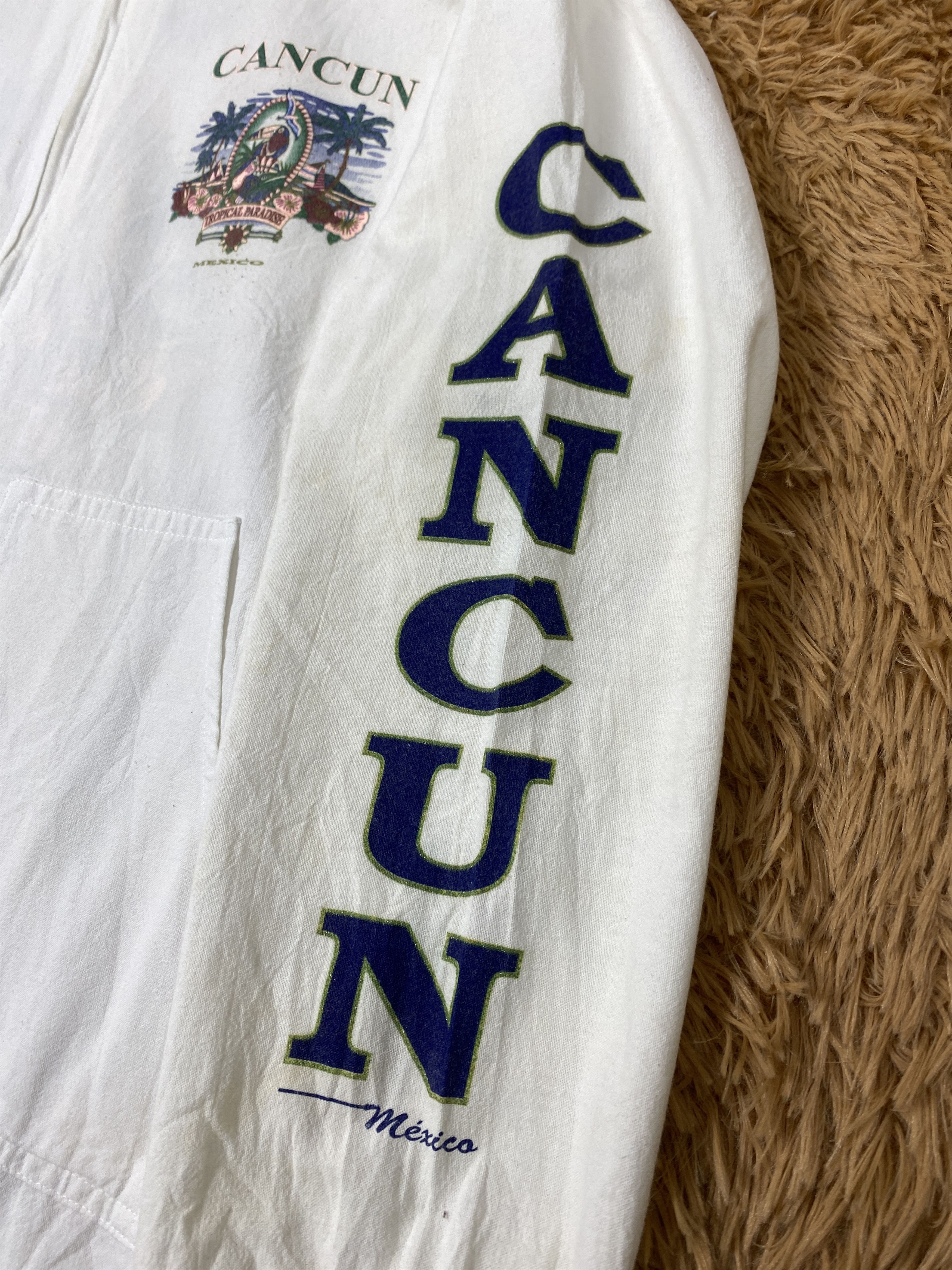 Vintage Vintage Cancun Mexico Art Tropical Paradise Jacket PJ2616 Size US M / EU 48-50 / 2 - 5 Thumbnail