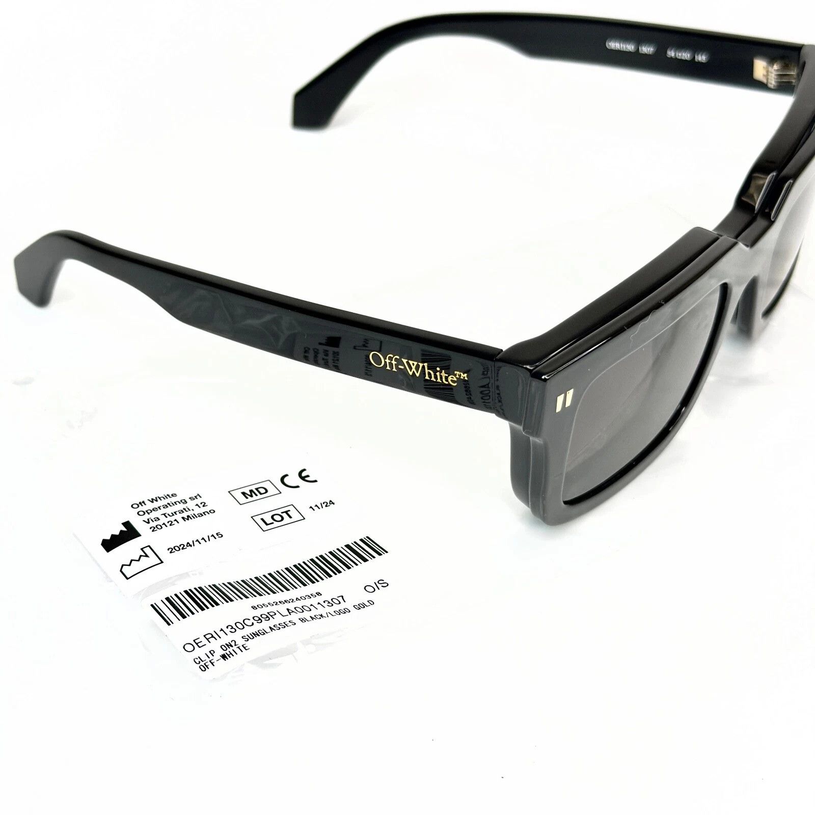 Off-White OFF-WHITE 130 OERI130 CLIP ON Style Sunglasses 130 CLIPON2 Size ONE SIZE - 8 Thumbnail