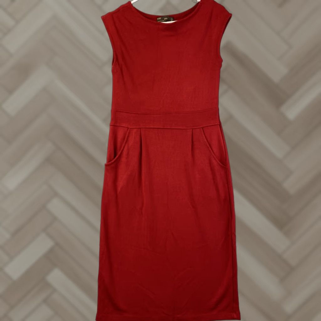 strapless open back dress Sunset Stroll | Colour Block Midi Dress