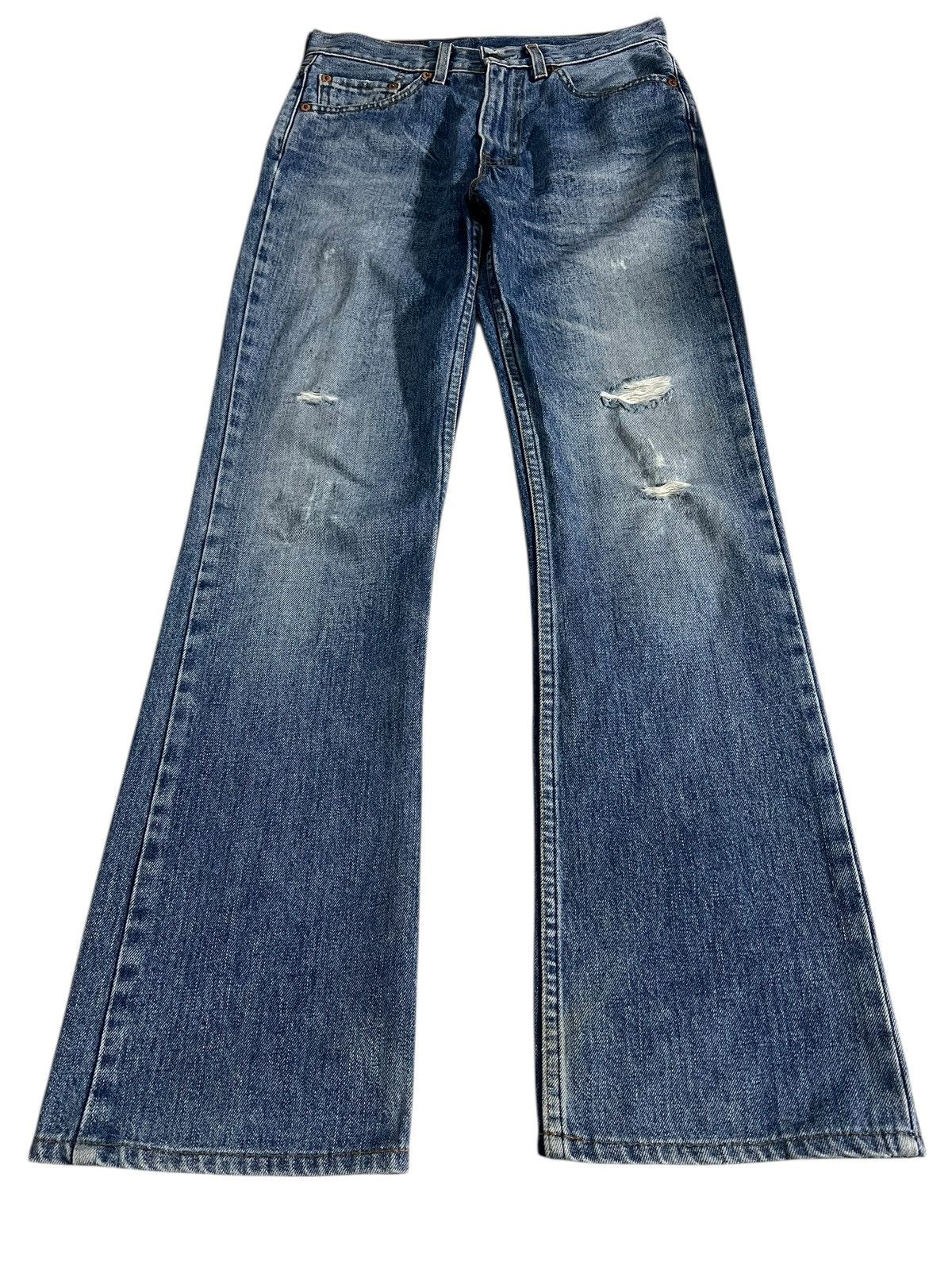 Vintage Flare Levi’s 517-03 Single R Distress Mud Wash Jean
