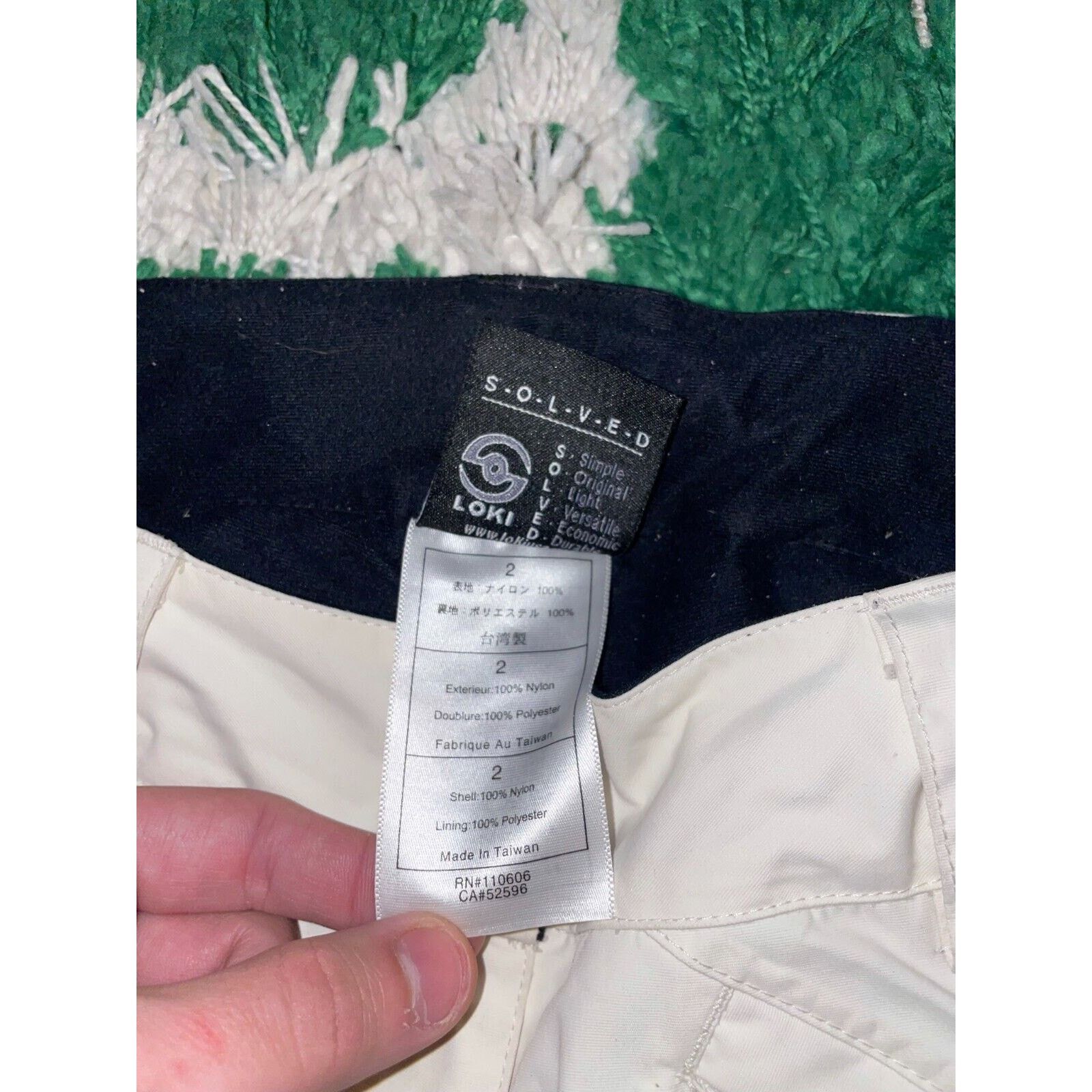 Vintage Womens Loki Ski Pants Skiwear Nylon Bottoms White Women 2 2W Size 26" / US 2 / IT 38 - 8 Thumbnail