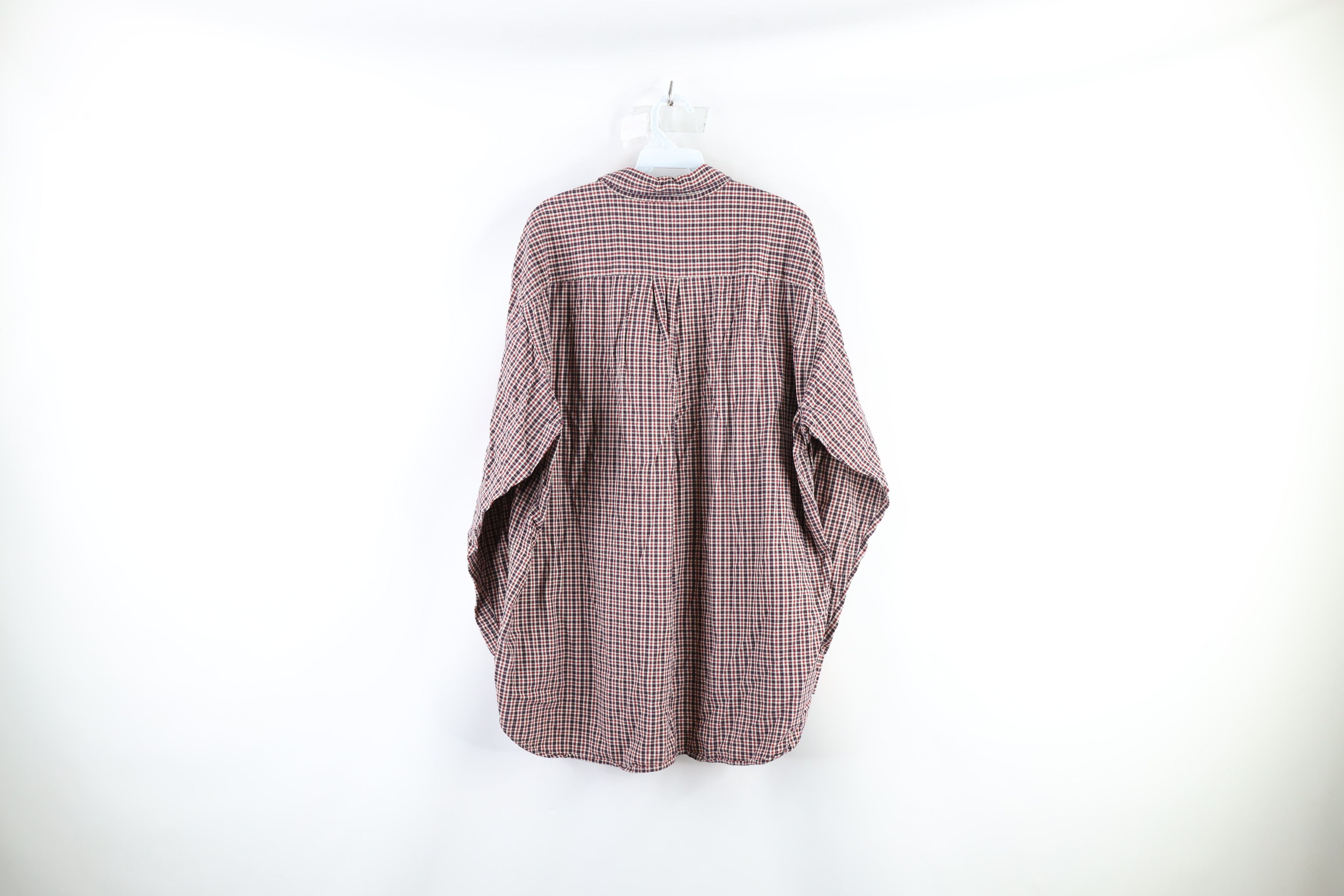 J.Crew × Vintage Vintage 90s J Crew Flannel Collared Button Down Shirt Plaid Size US XL / EU 56 / 4 - 7 Thumbnail