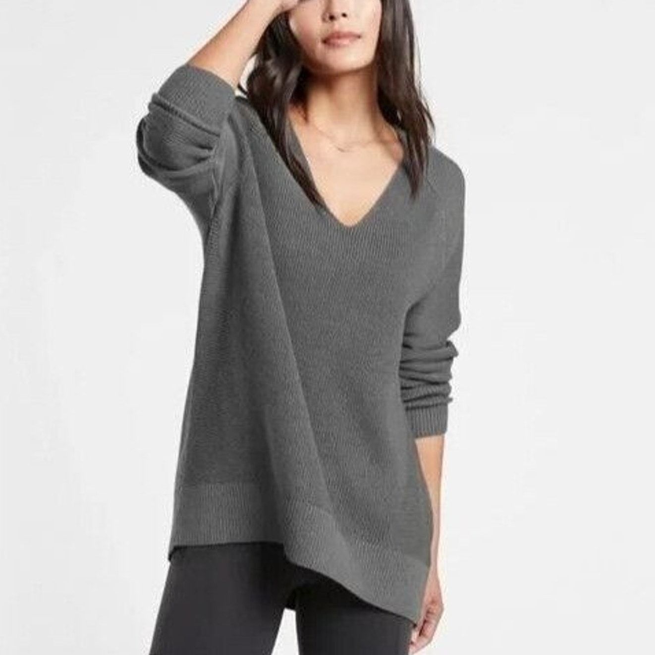 Athleta Athleta Womens Cotton Wool Pullover Sweater Slouchy Size S Size S / US 4 / IT 40 - 1 Thumbnail
