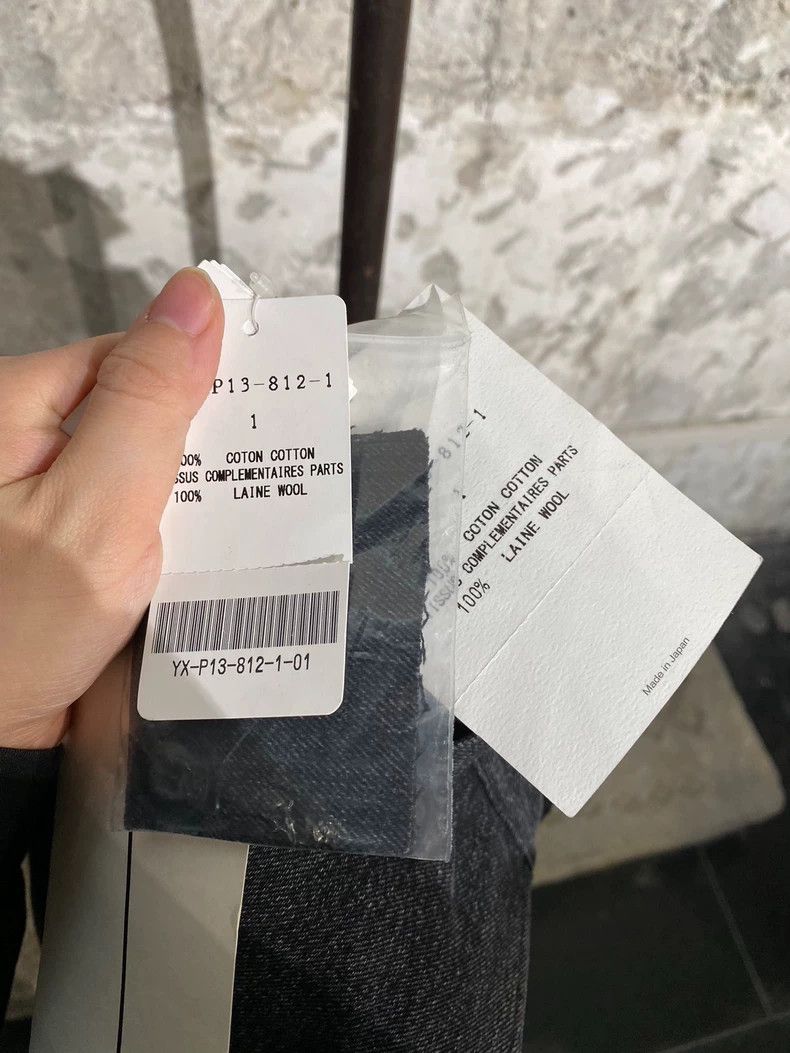 Yohji Yamamoto Yohji Yamamoto size 1 Denim and wool straight leg trousers Size US 28 / EU 44 - 9 Thumbnail