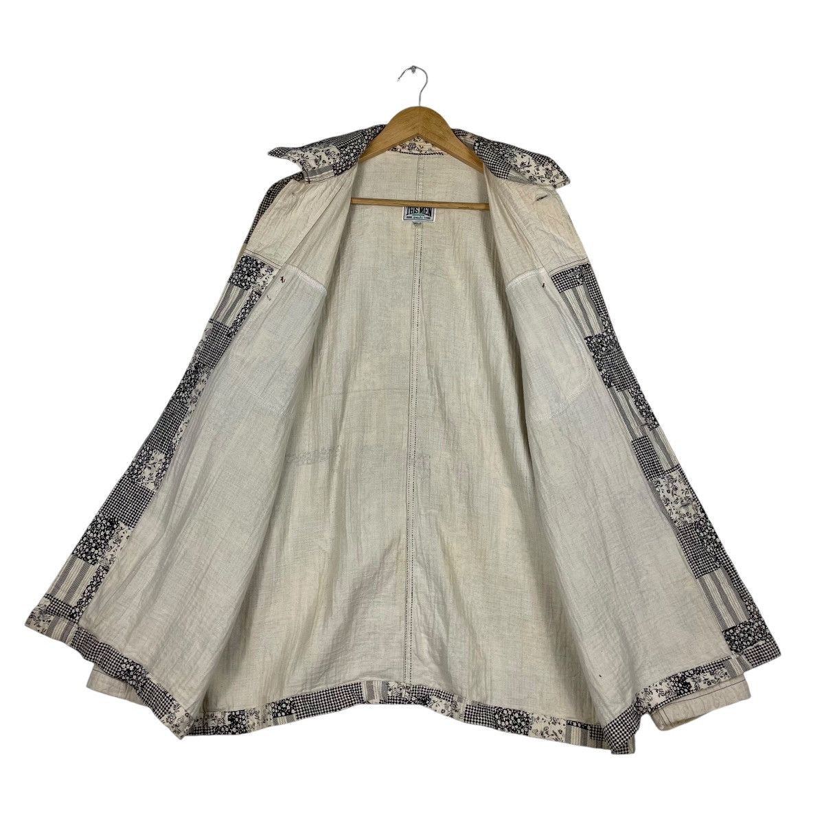 Issey Miyake × Japanese Brand × Vintage 💥THIS MEN JAPAN PATCHWORK BAGGY BUTTON JACKET Size US XL / EU 56 / 4 - 11 Thumbnail