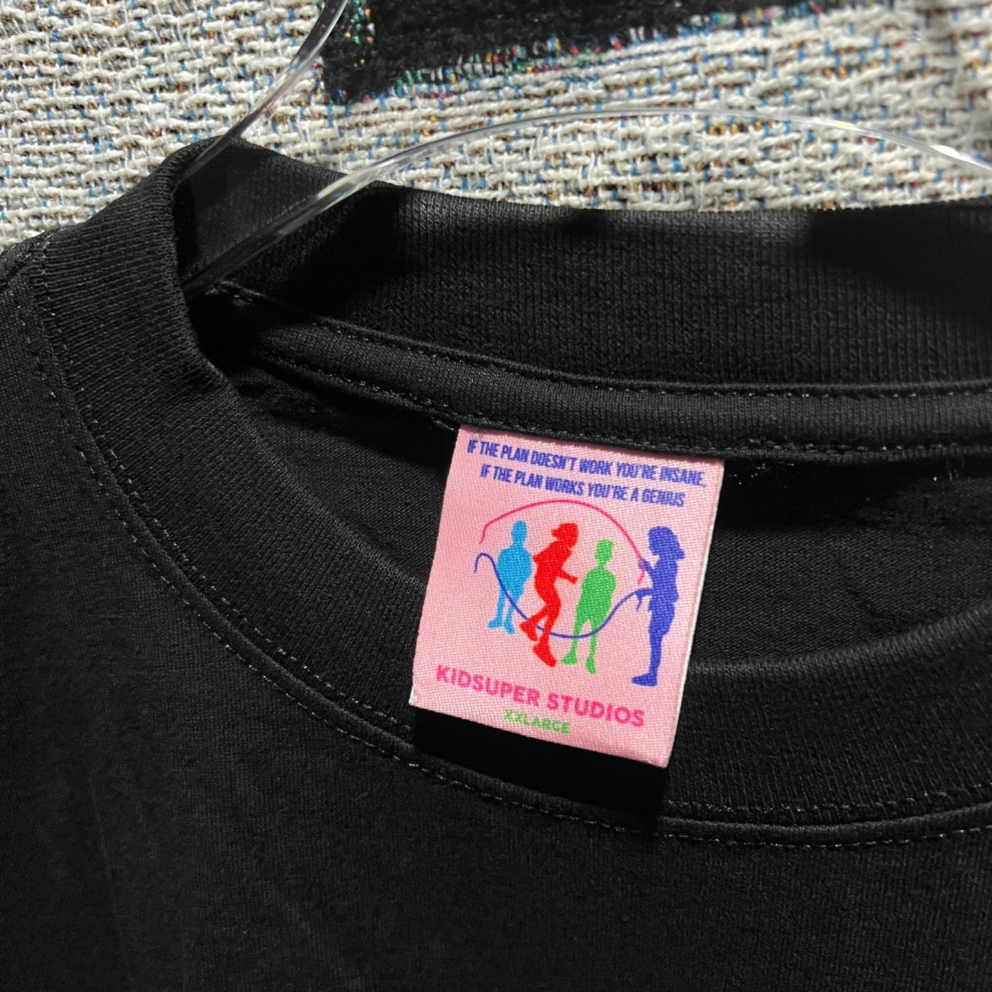 KidSuper Kid Super Logo T-Shirt Black Size US XXL / EU 58 / 5 - 3 Thumbnail