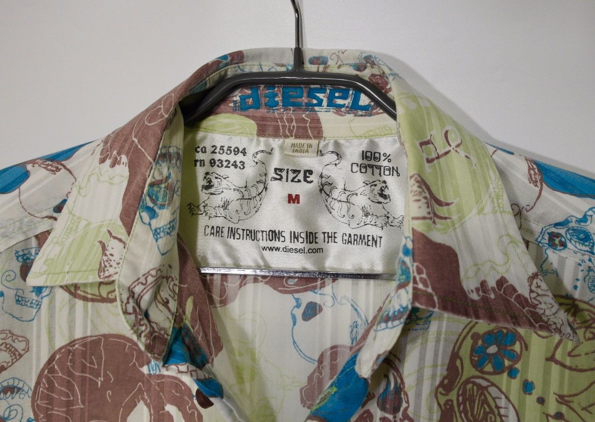 Diesel Diesel Skull Short Sleeve Shirt Men’s M Multicolor Size US M / EU 48-50 / 2 - 7 Thumbnail