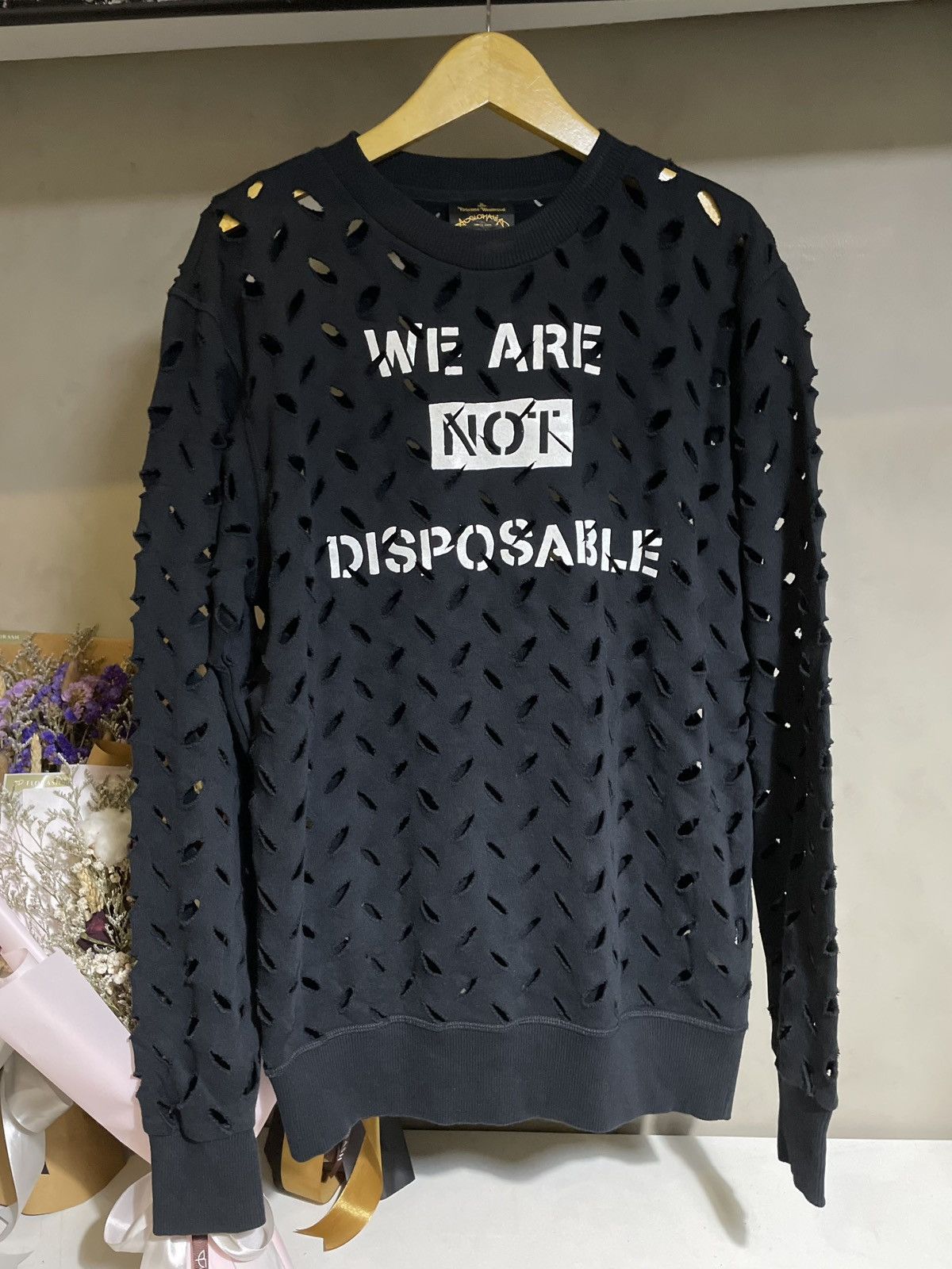 Vivienne Westwood Vivienne Westwood Anglomania Distressed Sweatshirt Size US M / EU 48-50 / 2 - 1 Thumbnail