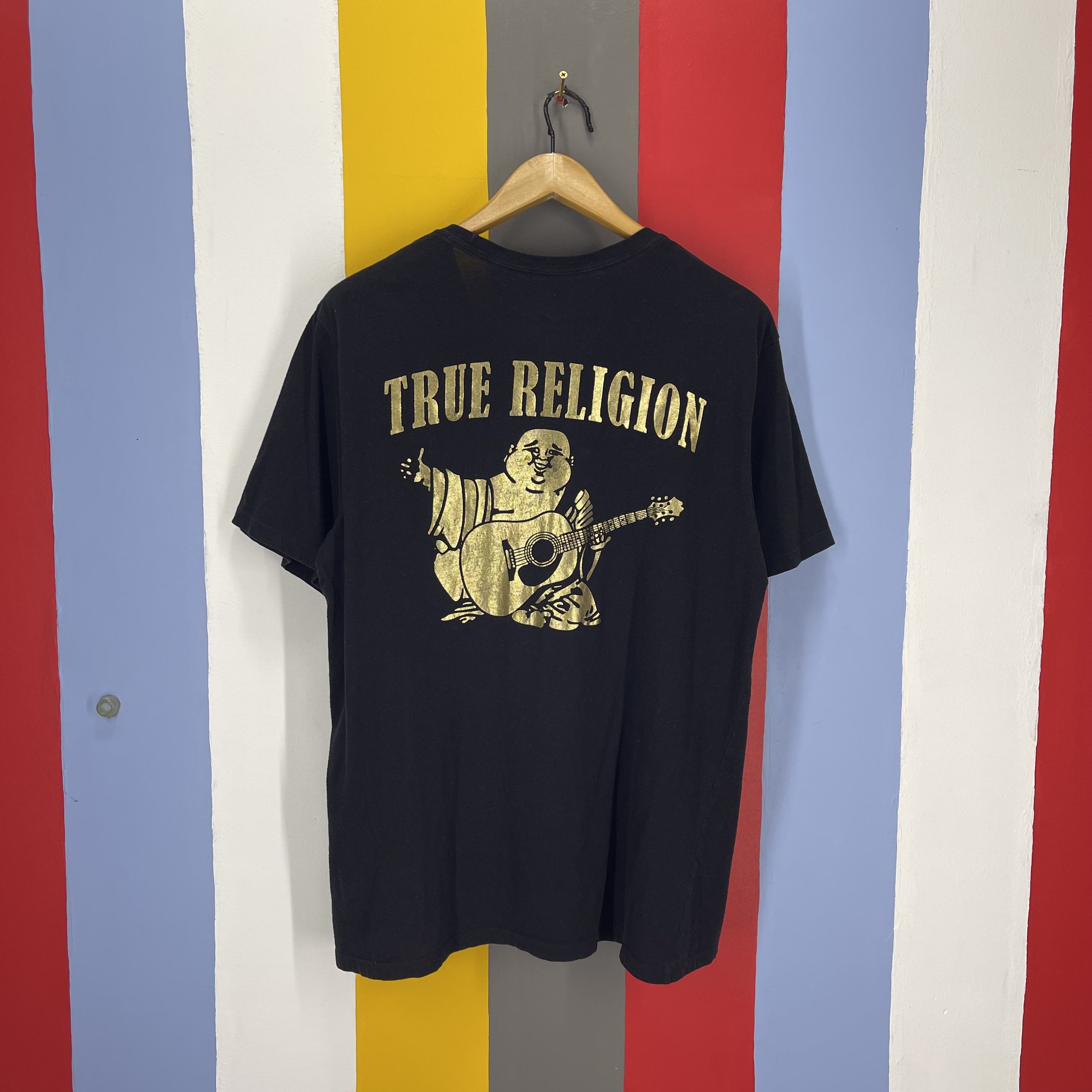 True Religion TRUE RELIGION GOLD BIG BUDDHA T Shirt #2029/14 Size US L / EU 52-54 / 3 - 1 Thumbnail