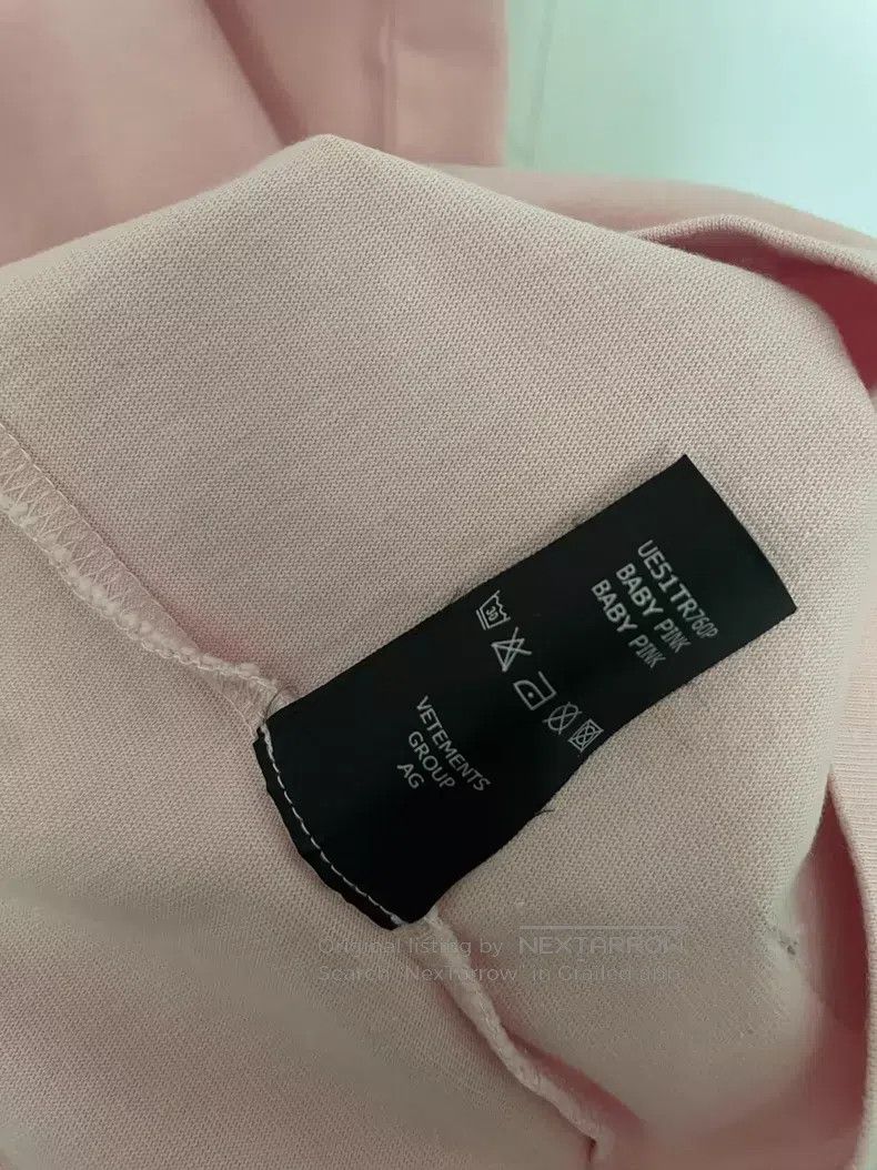 Vetements Vetements Pink Oversized Short Sleeve T-Shirt Size US XS / EU 42 / 0 - 6 Thumbnail