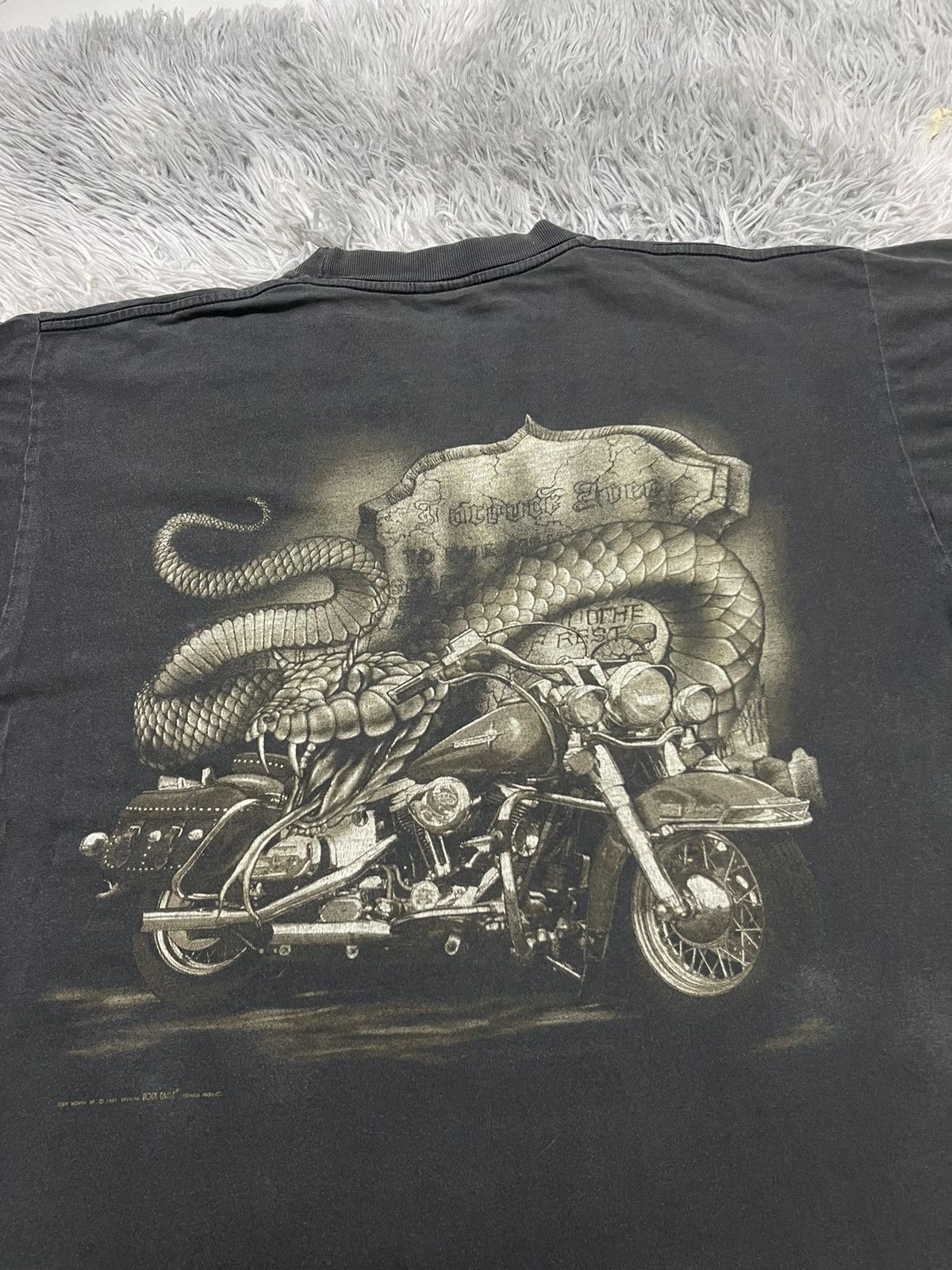 Other 1990s HARLEY DAVIDSON INSPIRED FLYBEANS RARE OVERPRINT SHIRT Size US L / EU 52-54 / 3 - 12 Thumbnail