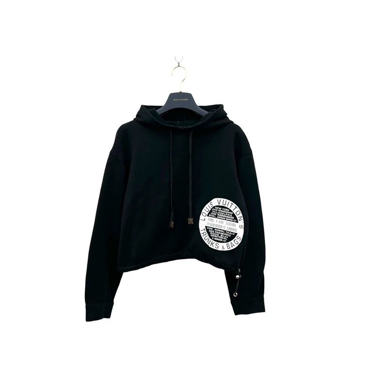 Louis Vuitton Louis Vuitton Logo print hooded long sleeve sweatshirt Size US S / EU 44-46 / 1 - 1 Thumbnail
