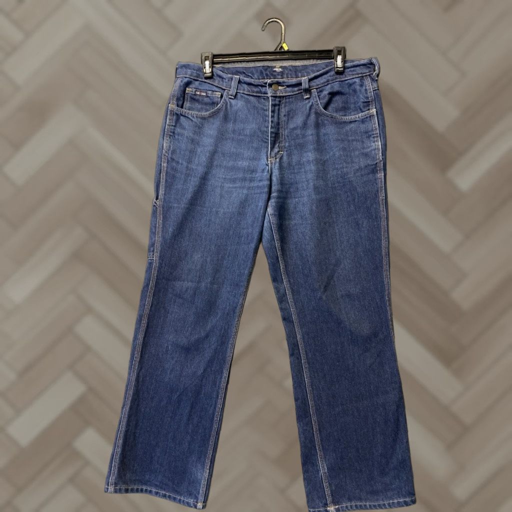 Vintage Tyndale FRMC Jeans Women 12 Bootcut Jeans 5-Pocket Blue Flame Resistant 36x32 Size 25" / US 0 / IT 36 - 1 Thumbnail